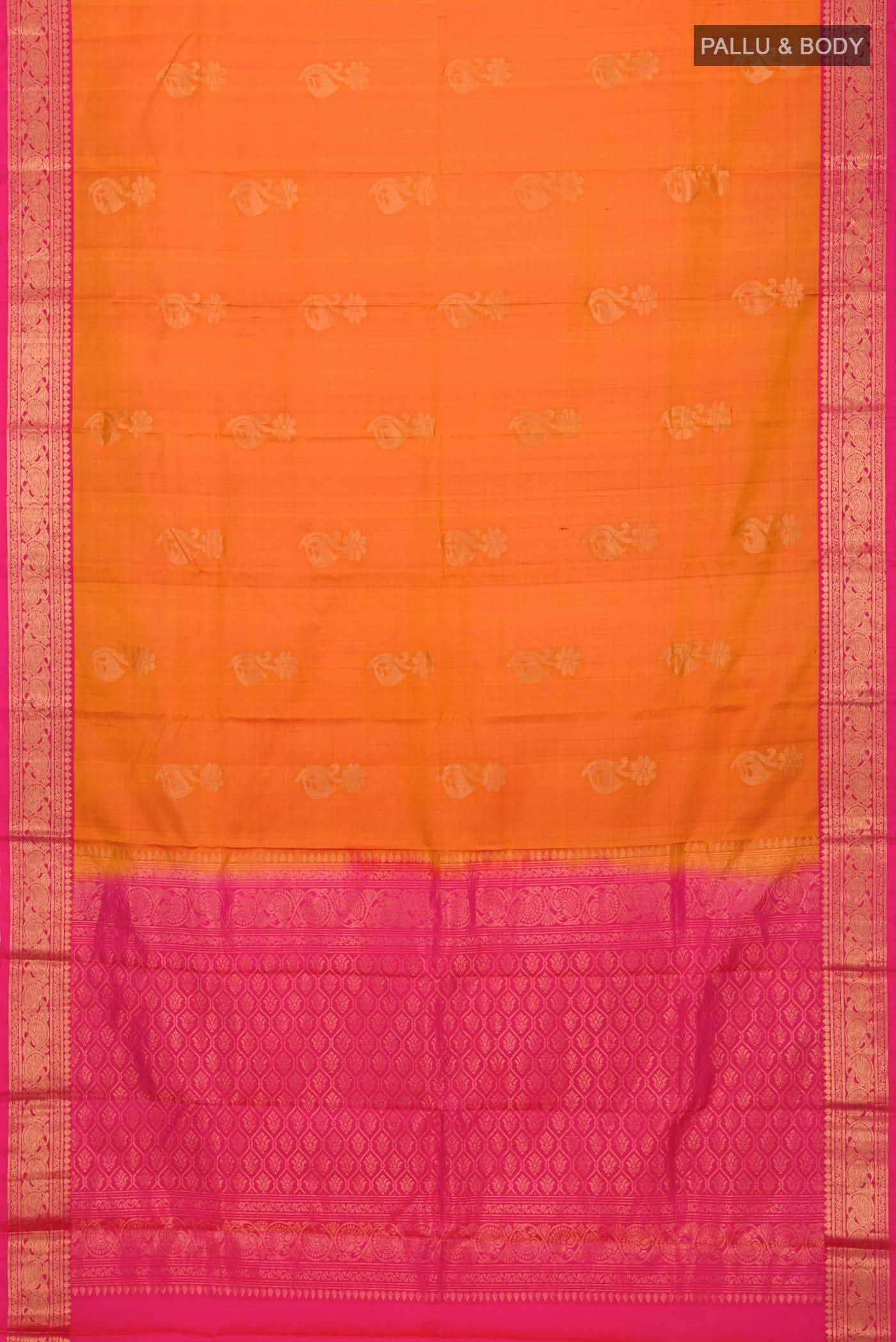Mustard Soft Silk Saree