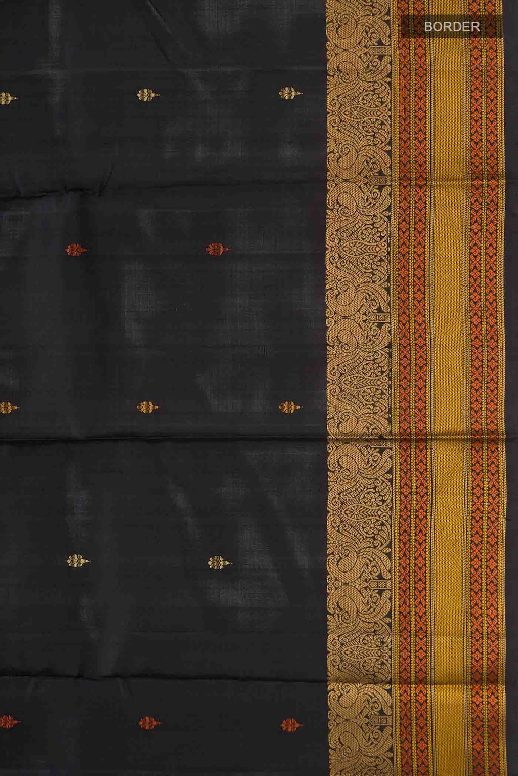 Black Kanchipuram Silk Saree