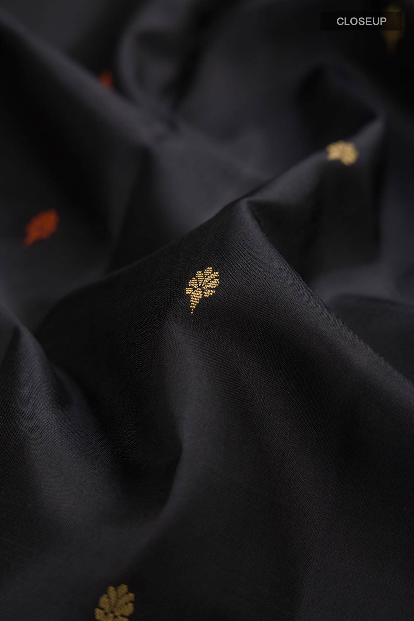 Black Kanchipuram Silk Saree