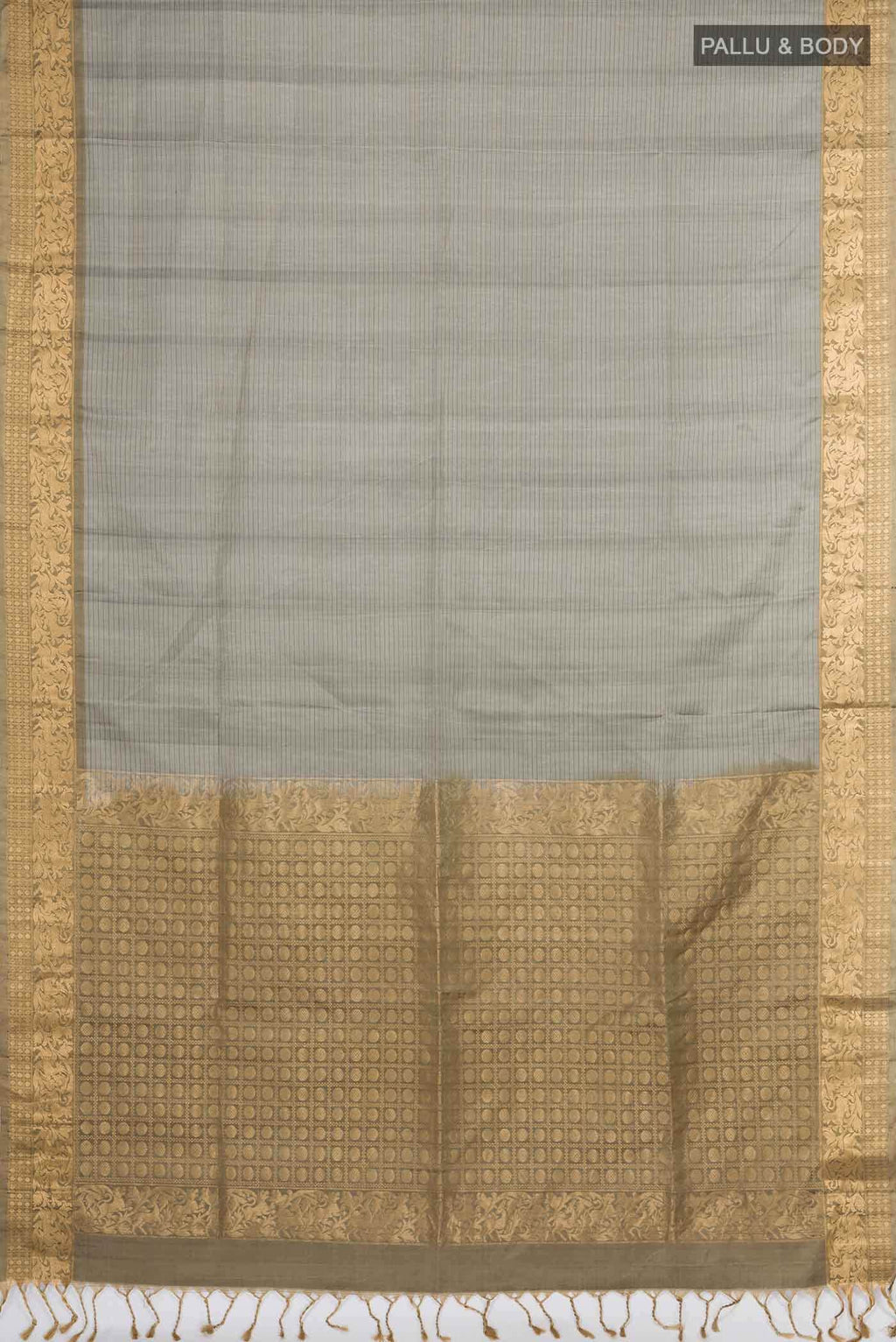 Grey Soft Silk Saree
