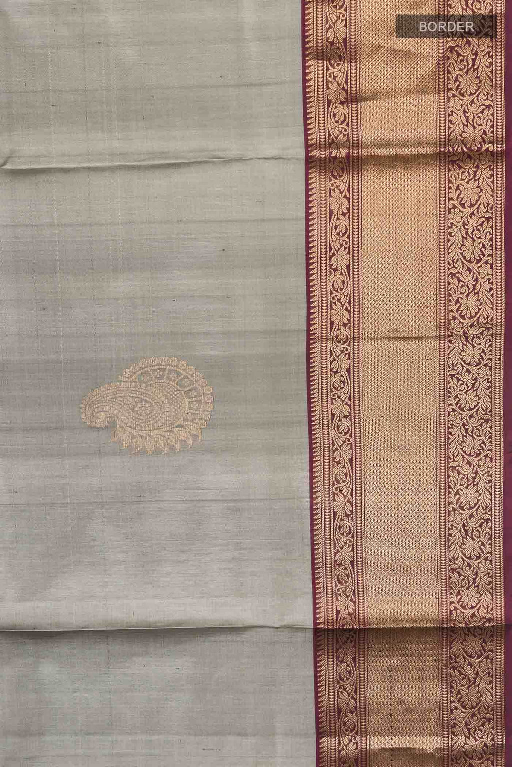 Grey Soft Silk Saree