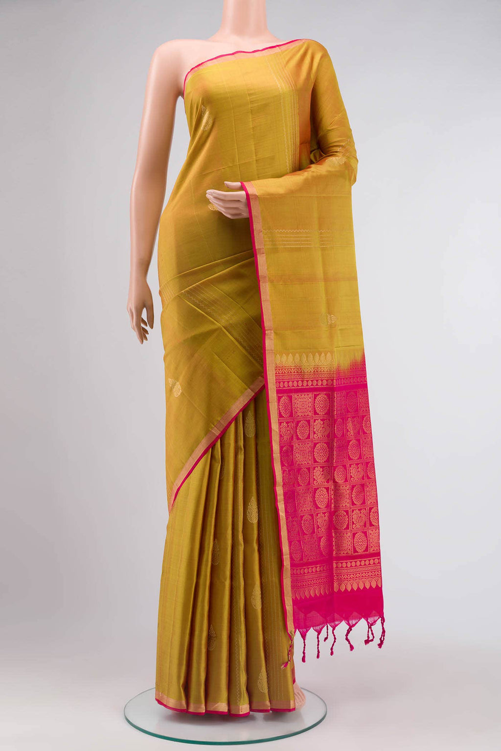 Mustard Soft Silk Saree