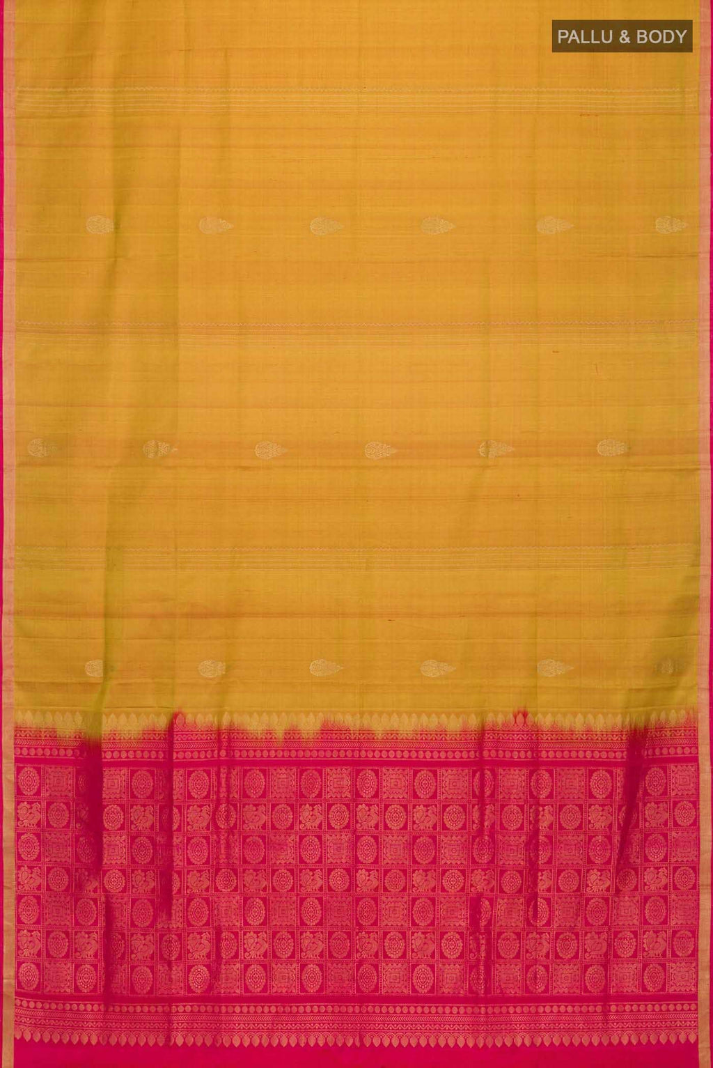 Mustard Soft Silk Saree