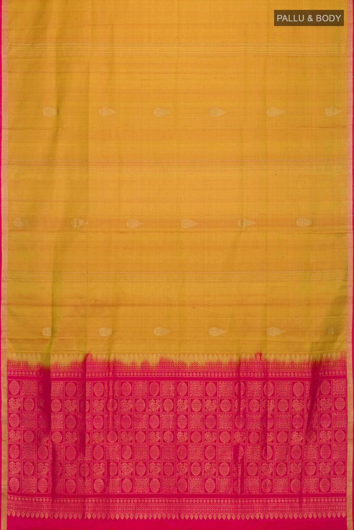 Mustard Soft Silk Saree