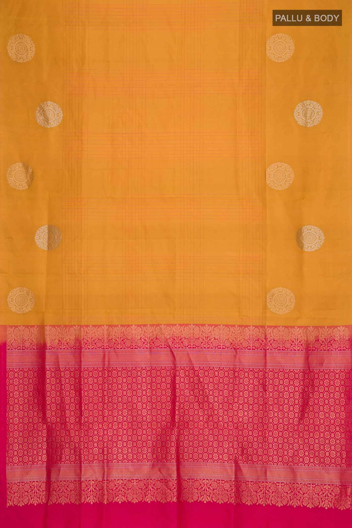 Mustard Soft Silk Saree