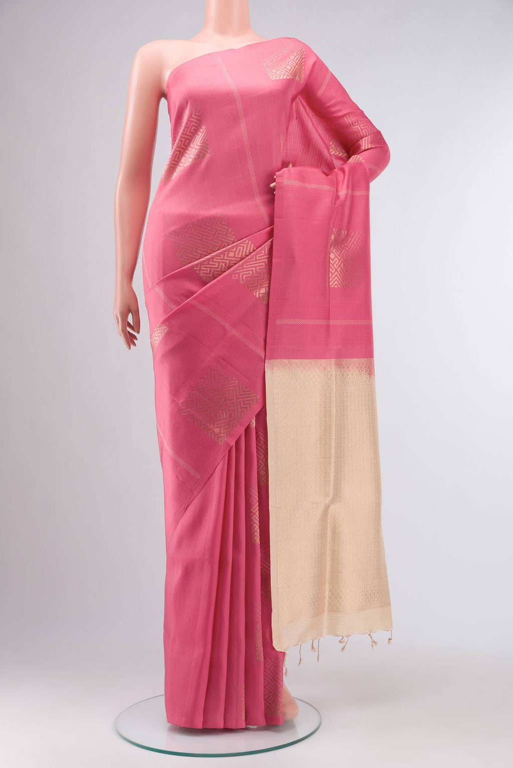 Pink Soft Silk Saree