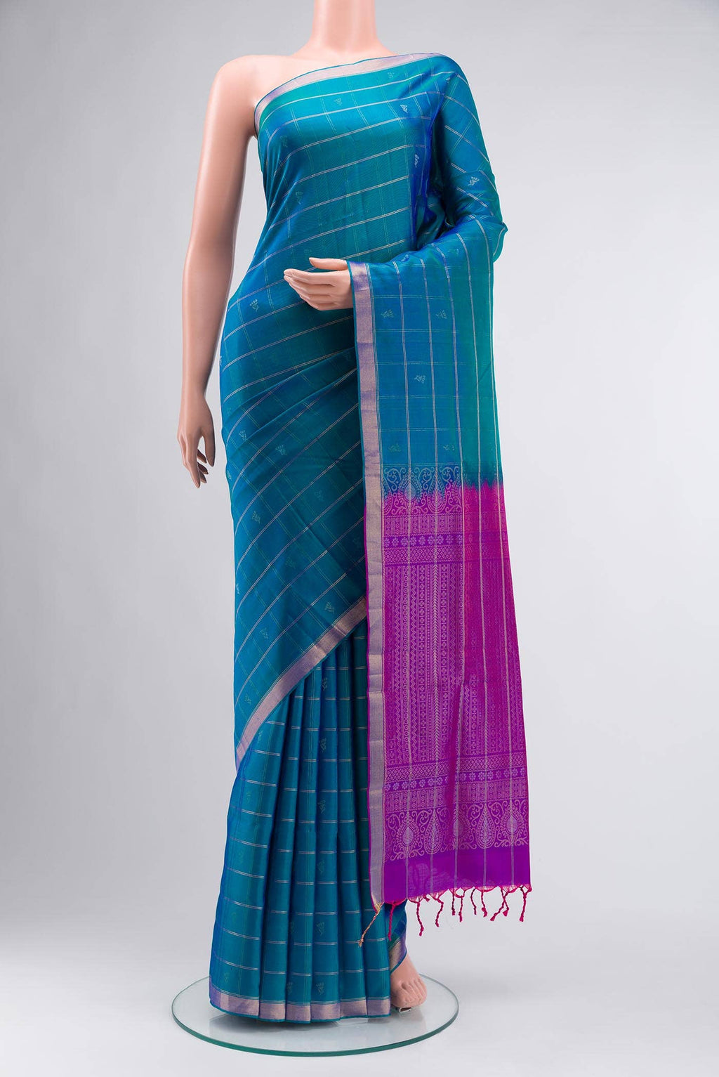 Blue Soft Silk Saree