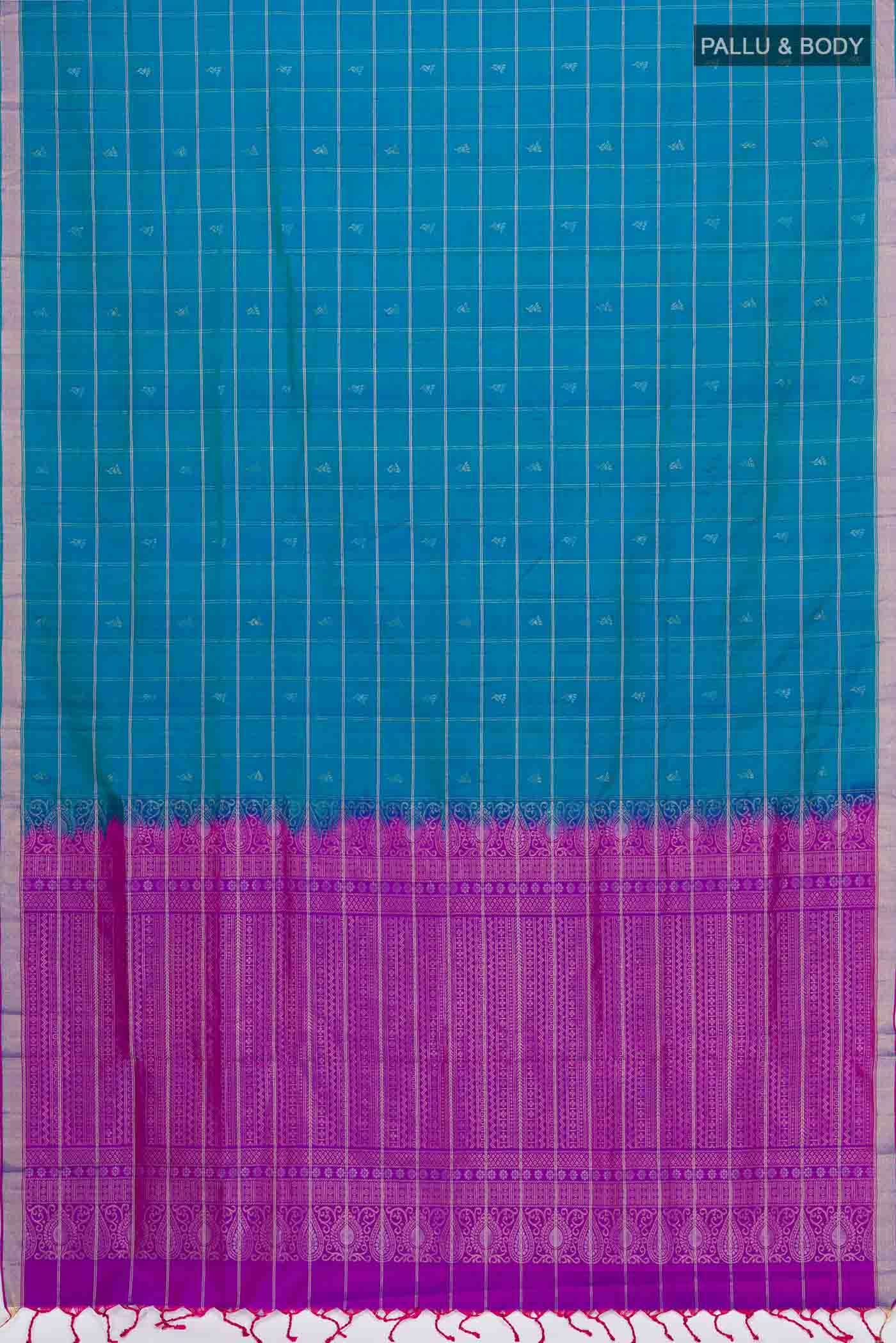 Blue Soft Silk Saree