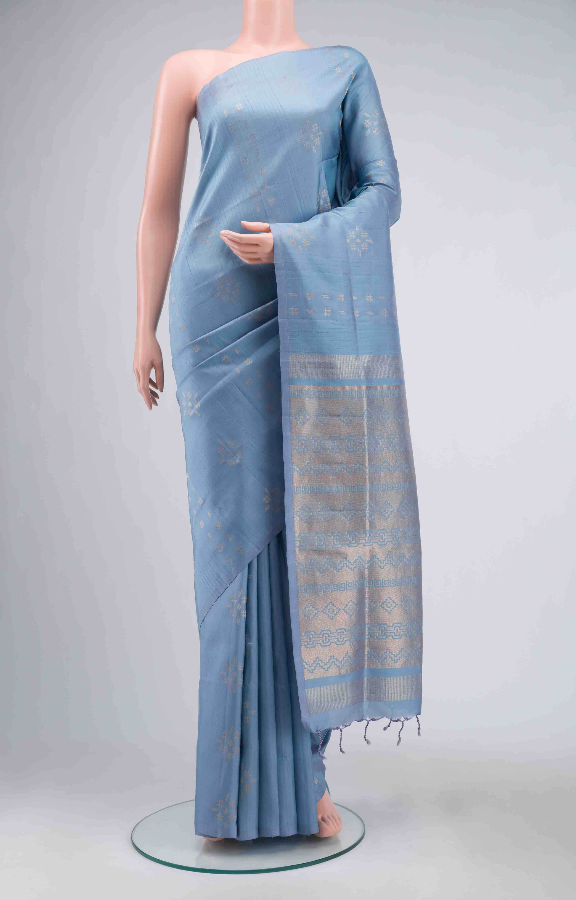Blue Soft Silk Saree