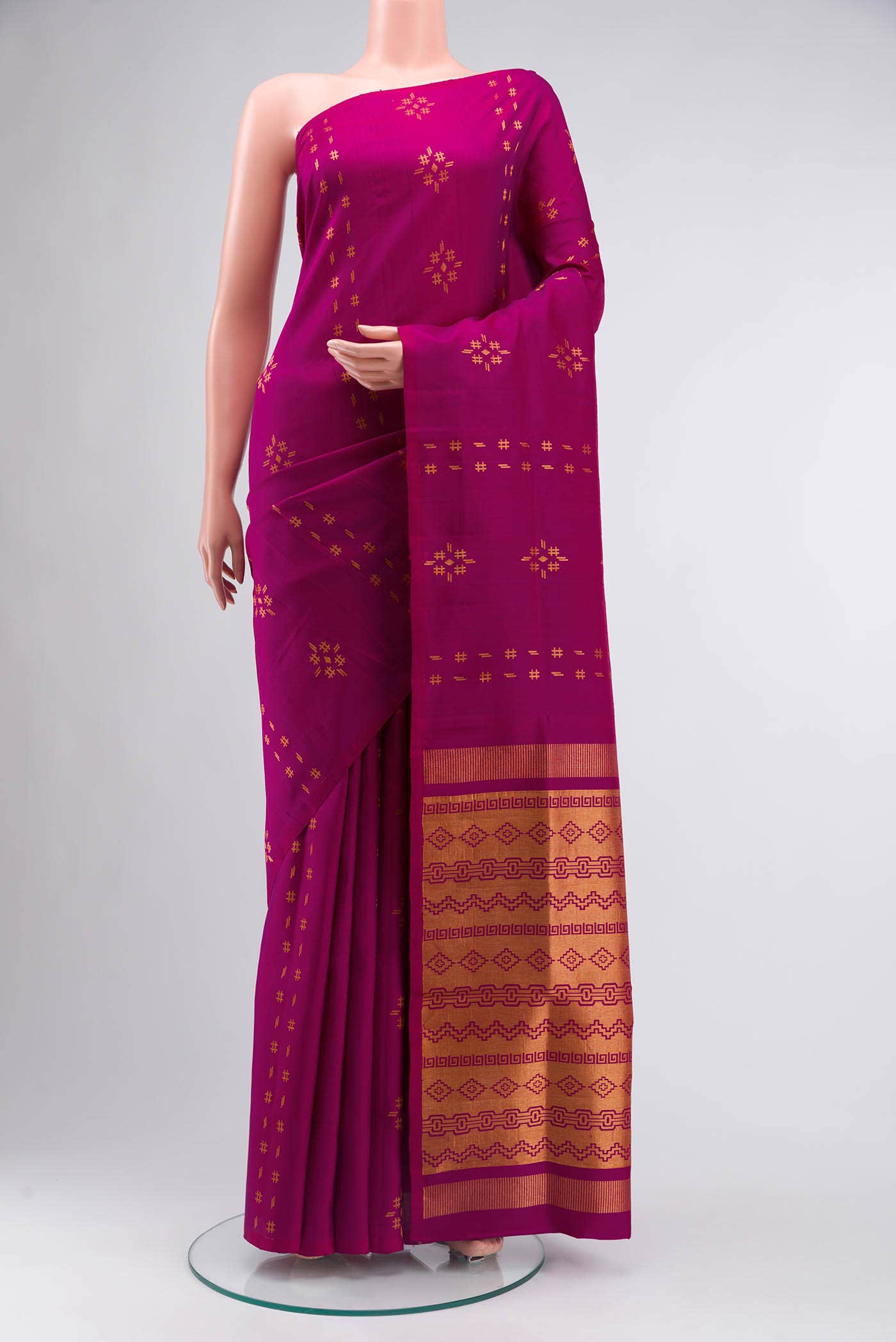 Magenta Soft Silk Saree