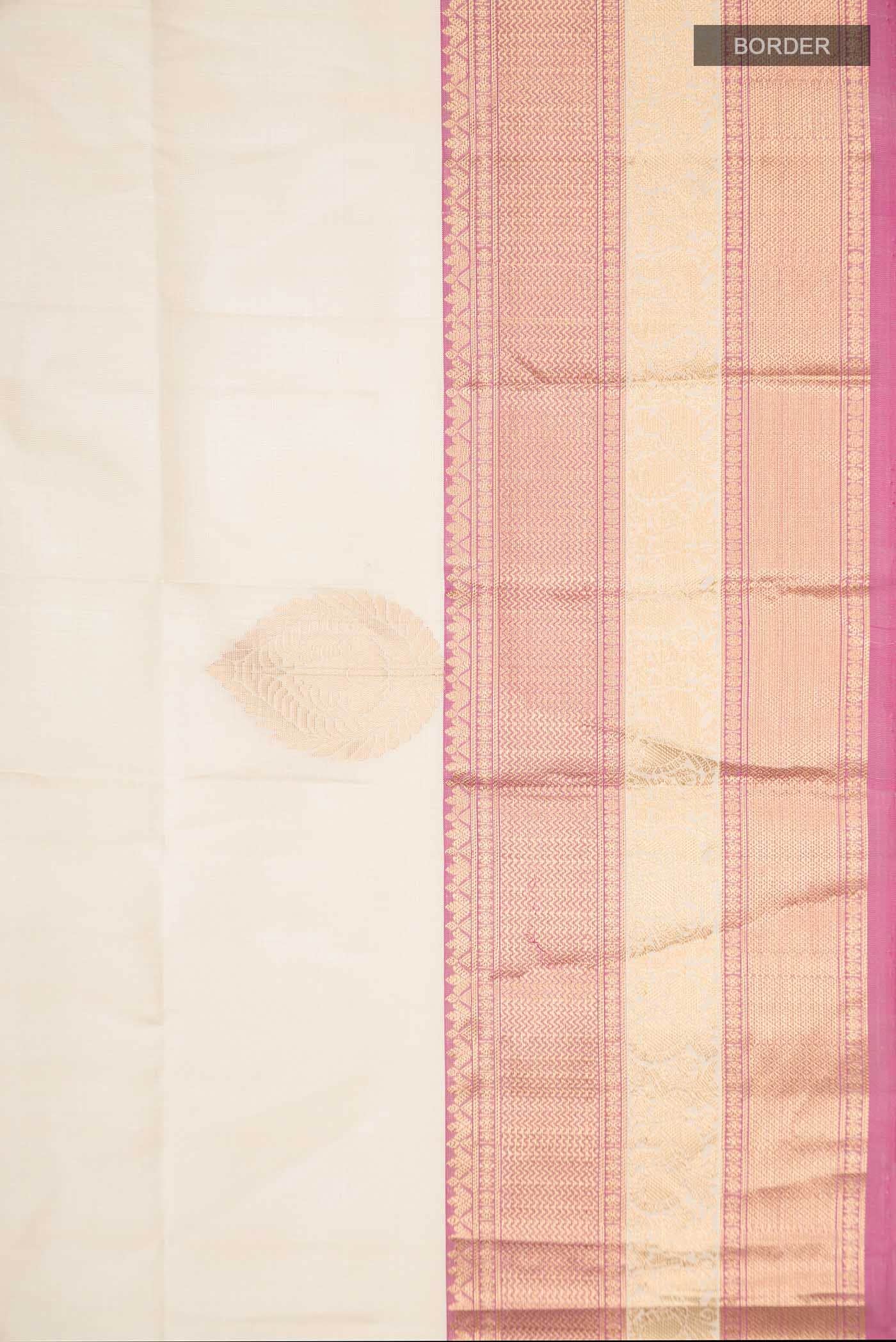 Cream Soft Silk Saree