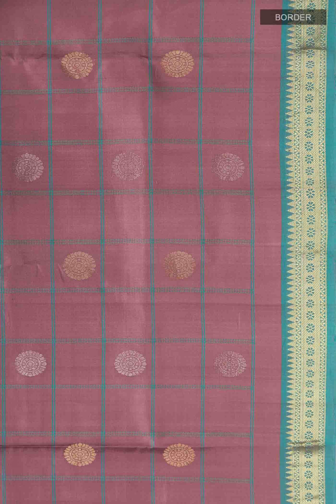 Mauve Kanchipuram Silk Saree