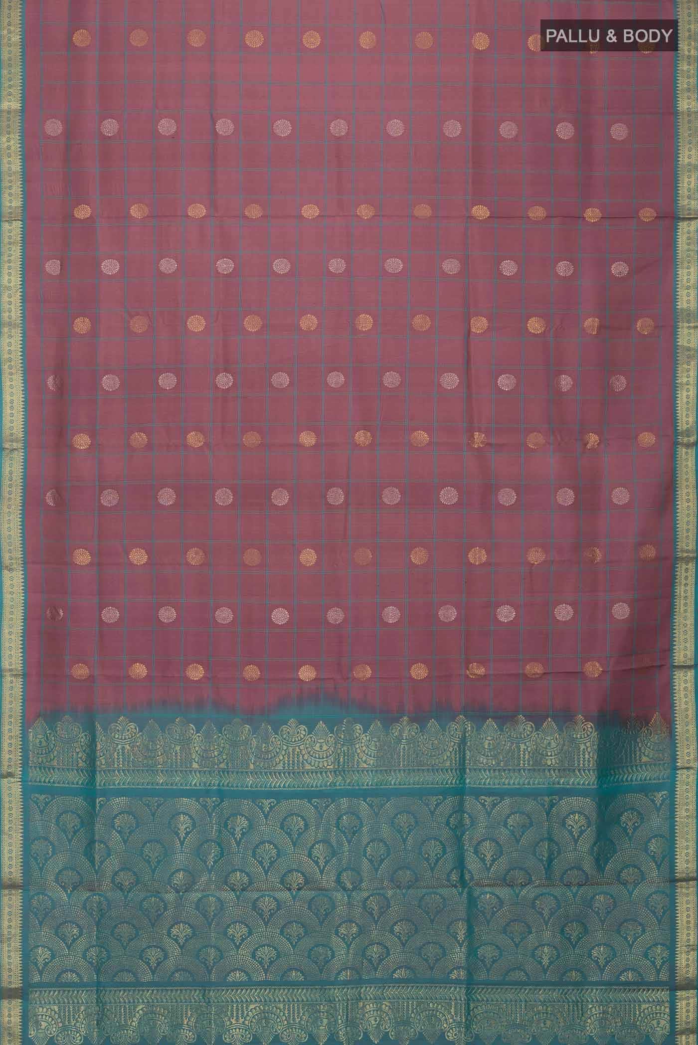 Mauve Kanchipuram Silk Saree