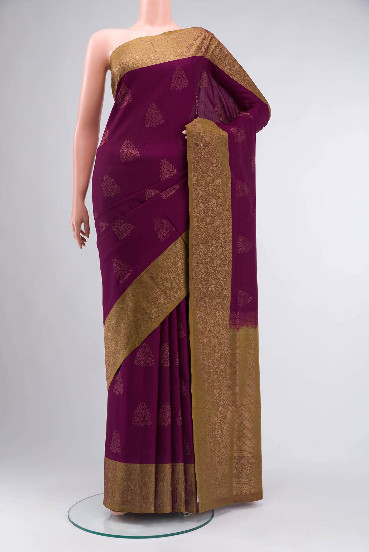 Magenta Soft Silk Saree