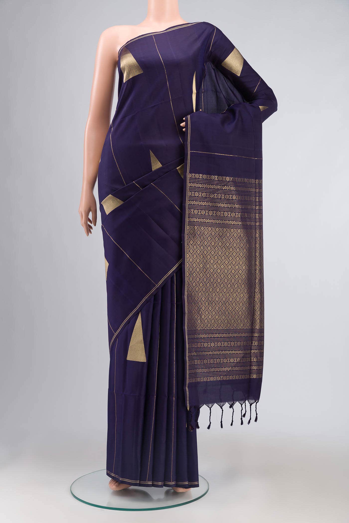 Navy Blue Soft Silk Saree