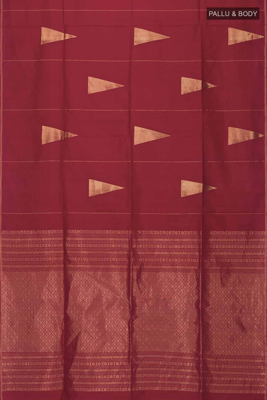 Maroon Soft Silk Saree