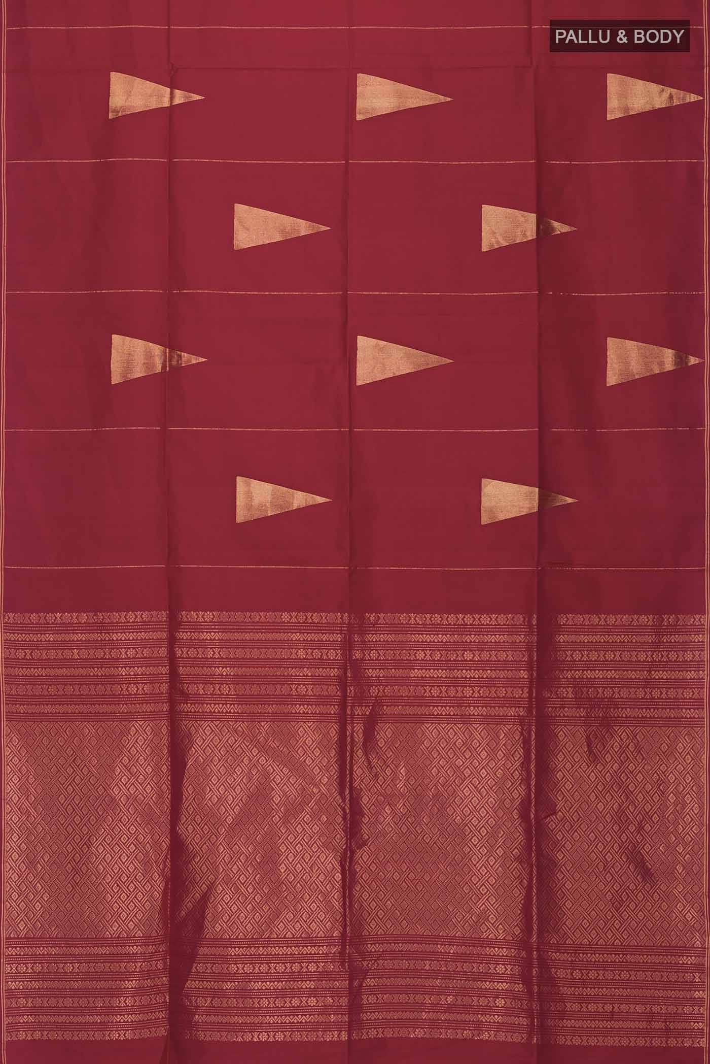 Maroon Soft Silk Saree
