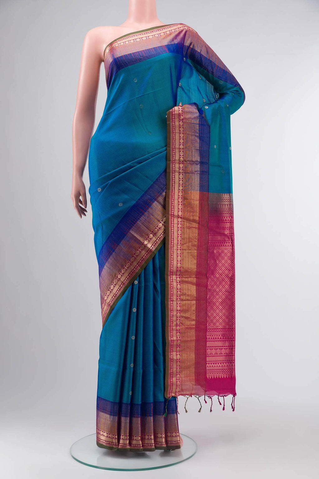 Blue Soft Silk Saree