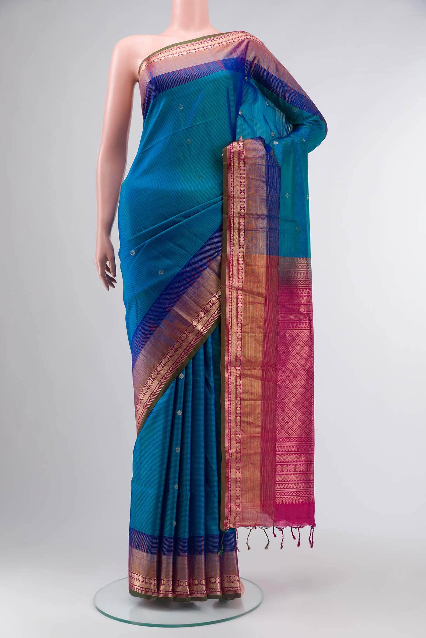 Blue Soft Silk Saree
