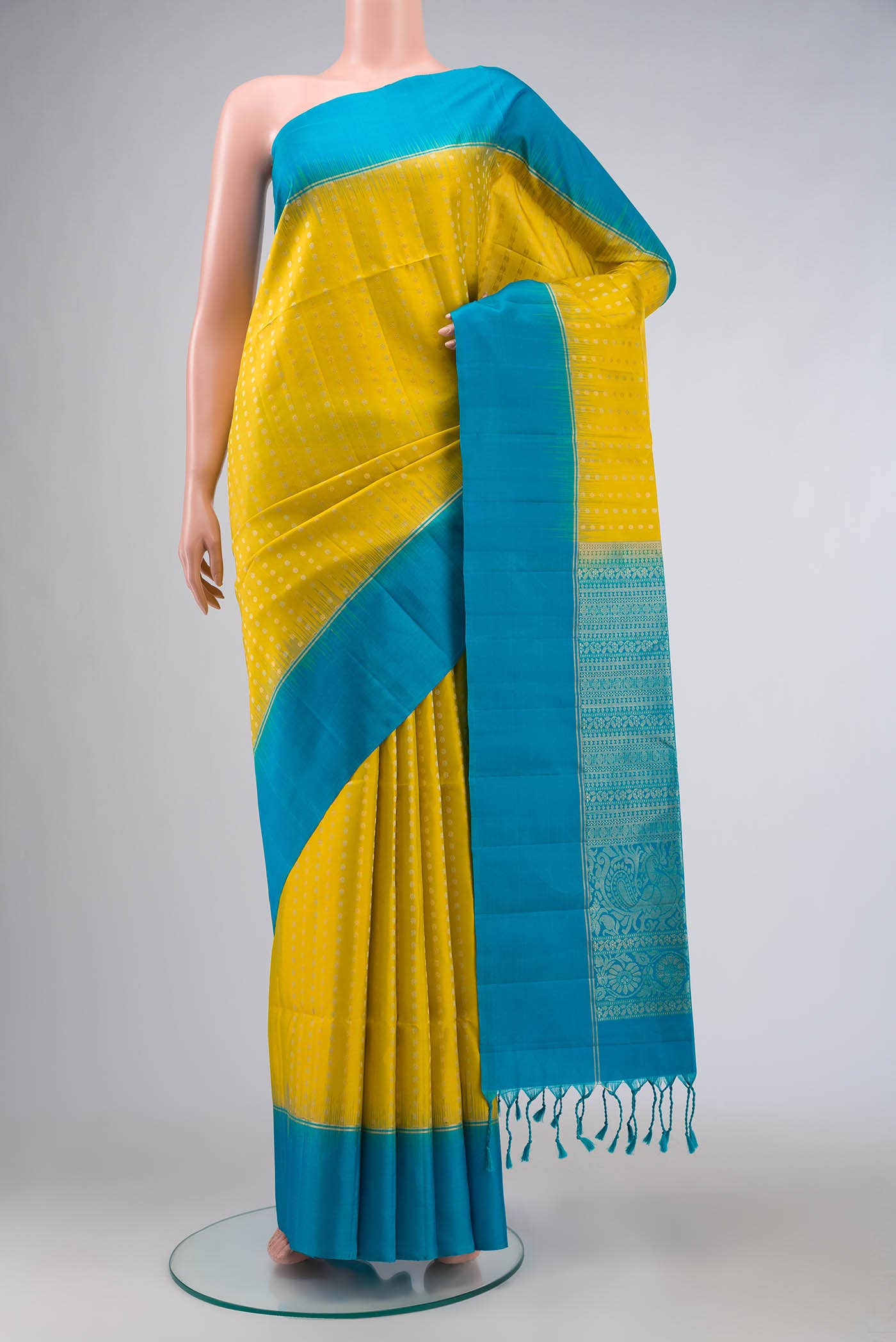Yellow Soft Silk Saree