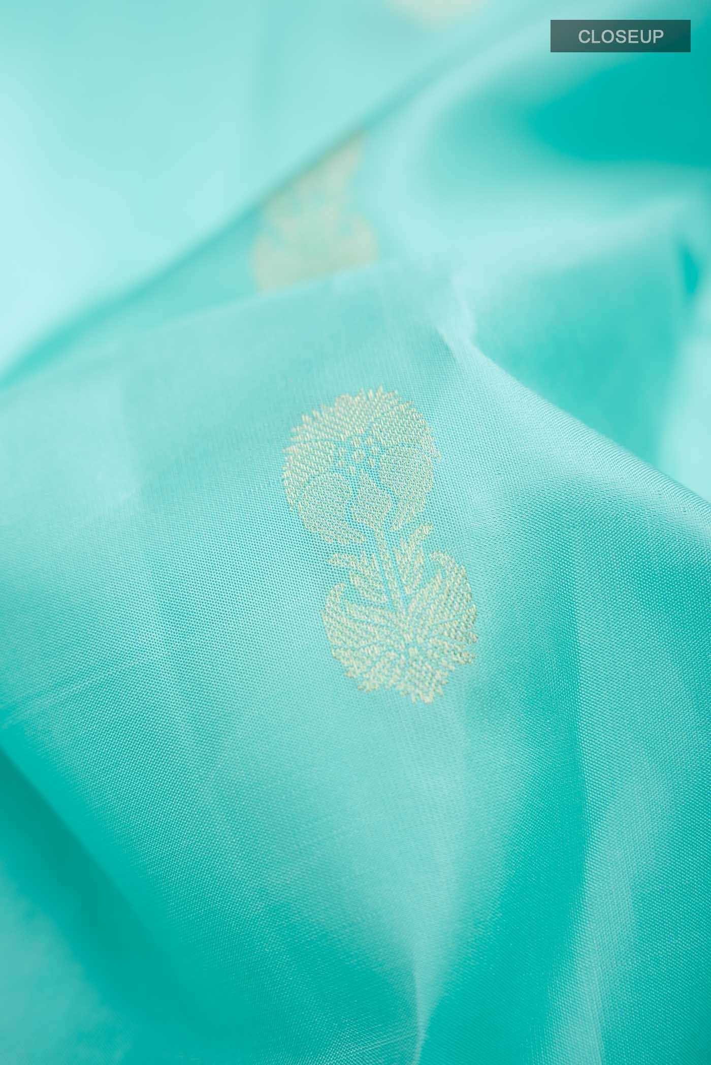 Sea Green Soft Silk Saree