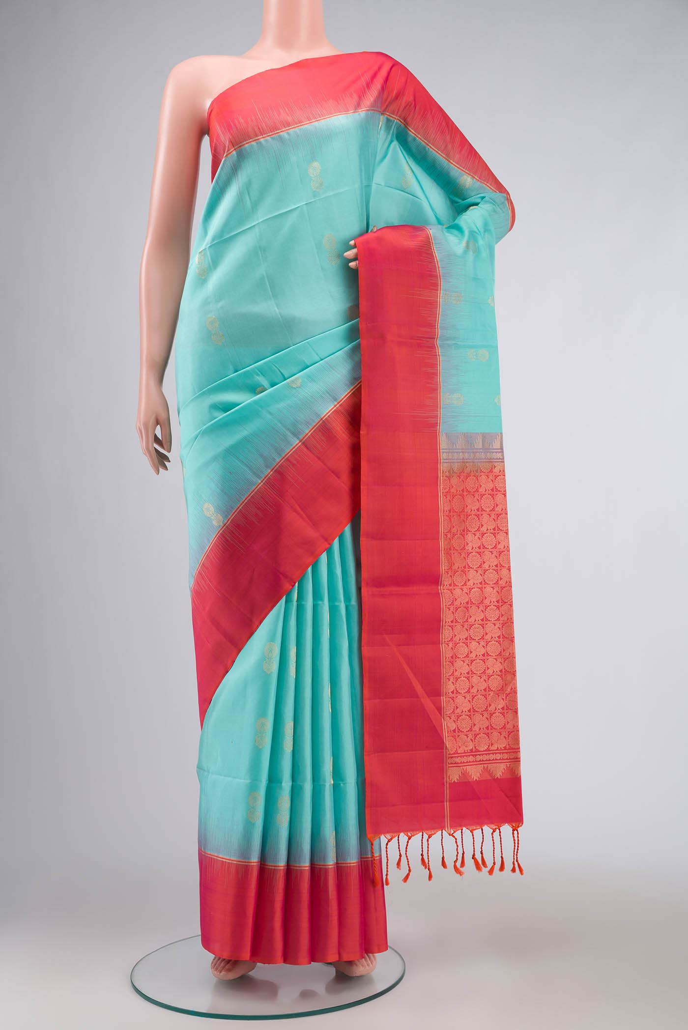 Sea Green Soft Silk Saree