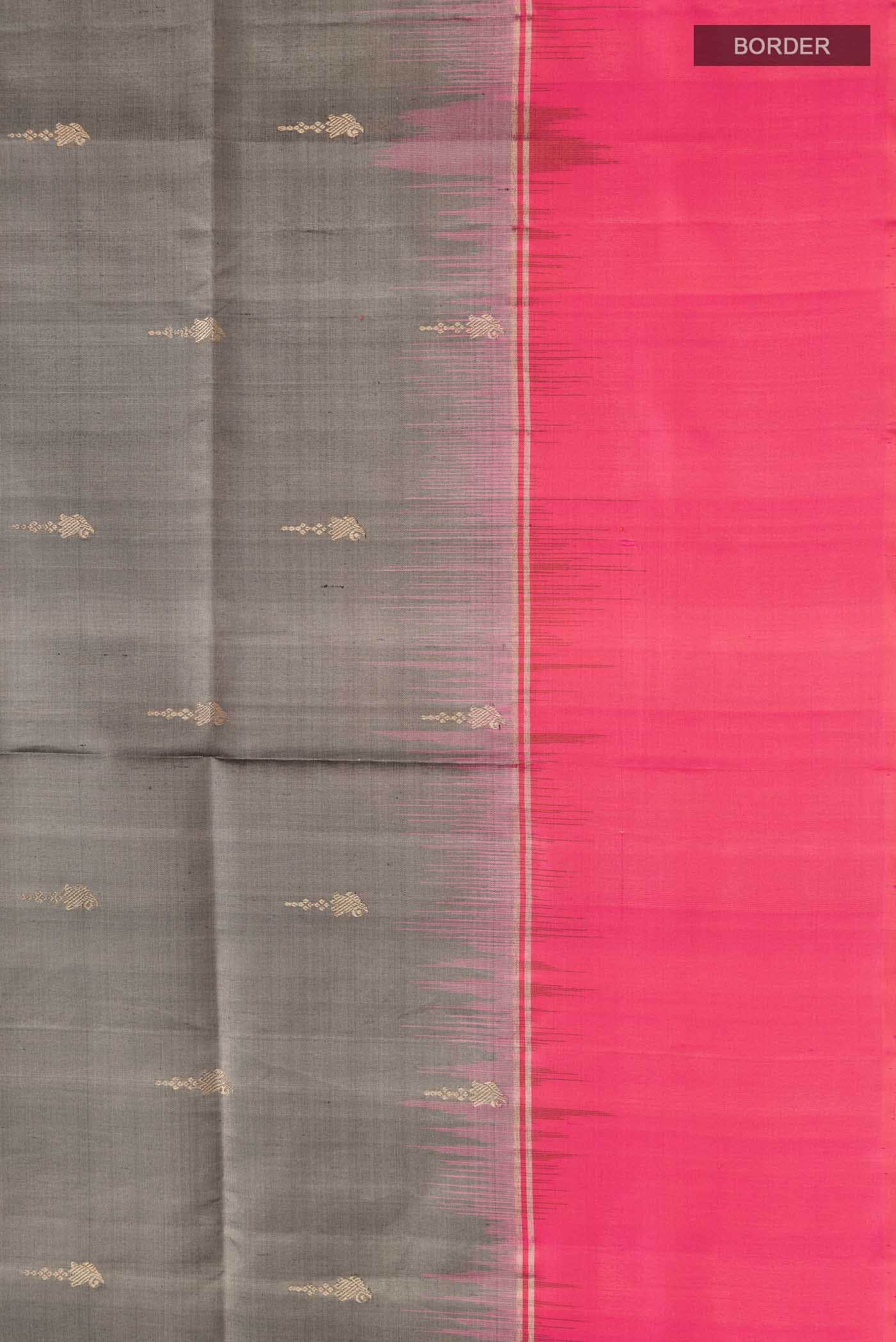 Grey Soft Silk Saree