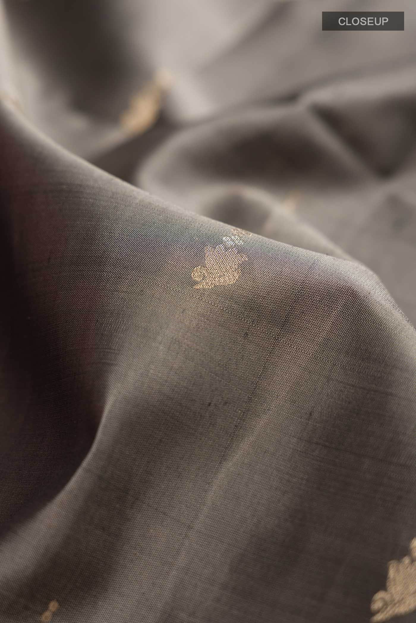 Grey Soft Silk Saree