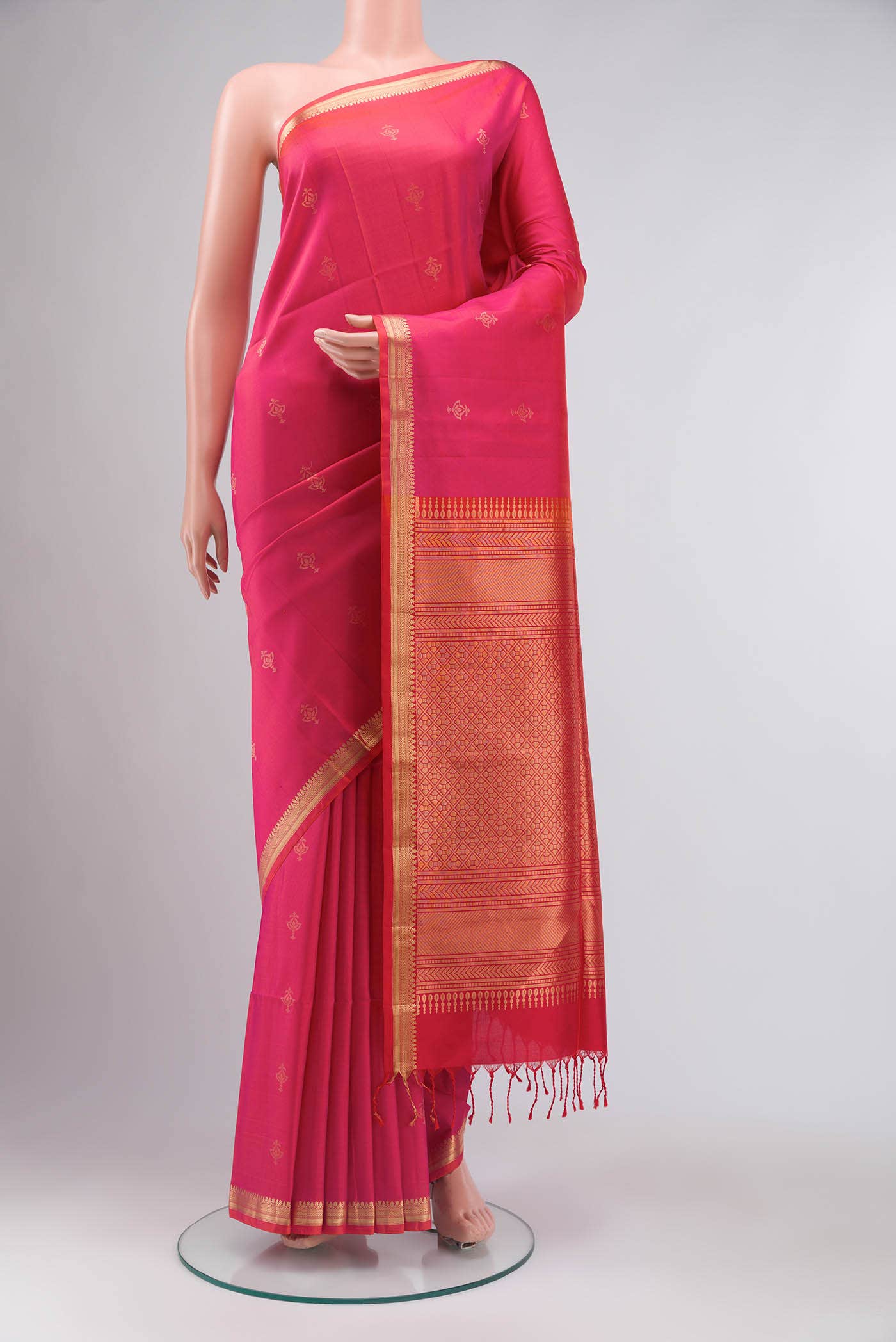 Pink Soft Silk Saree