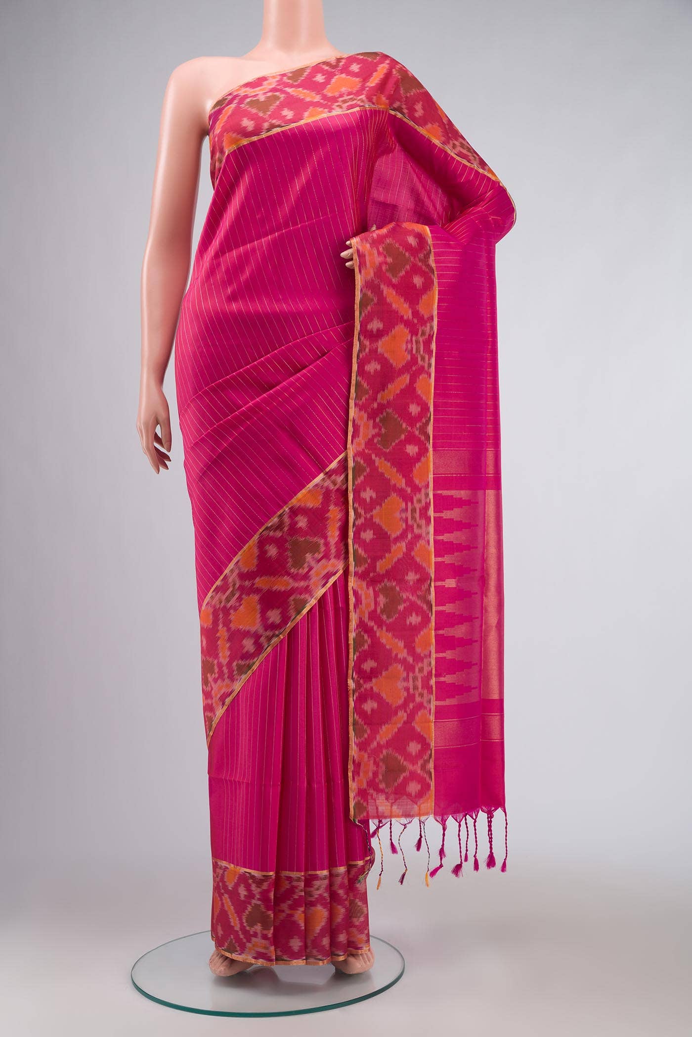 Pink Soft Silk Saree