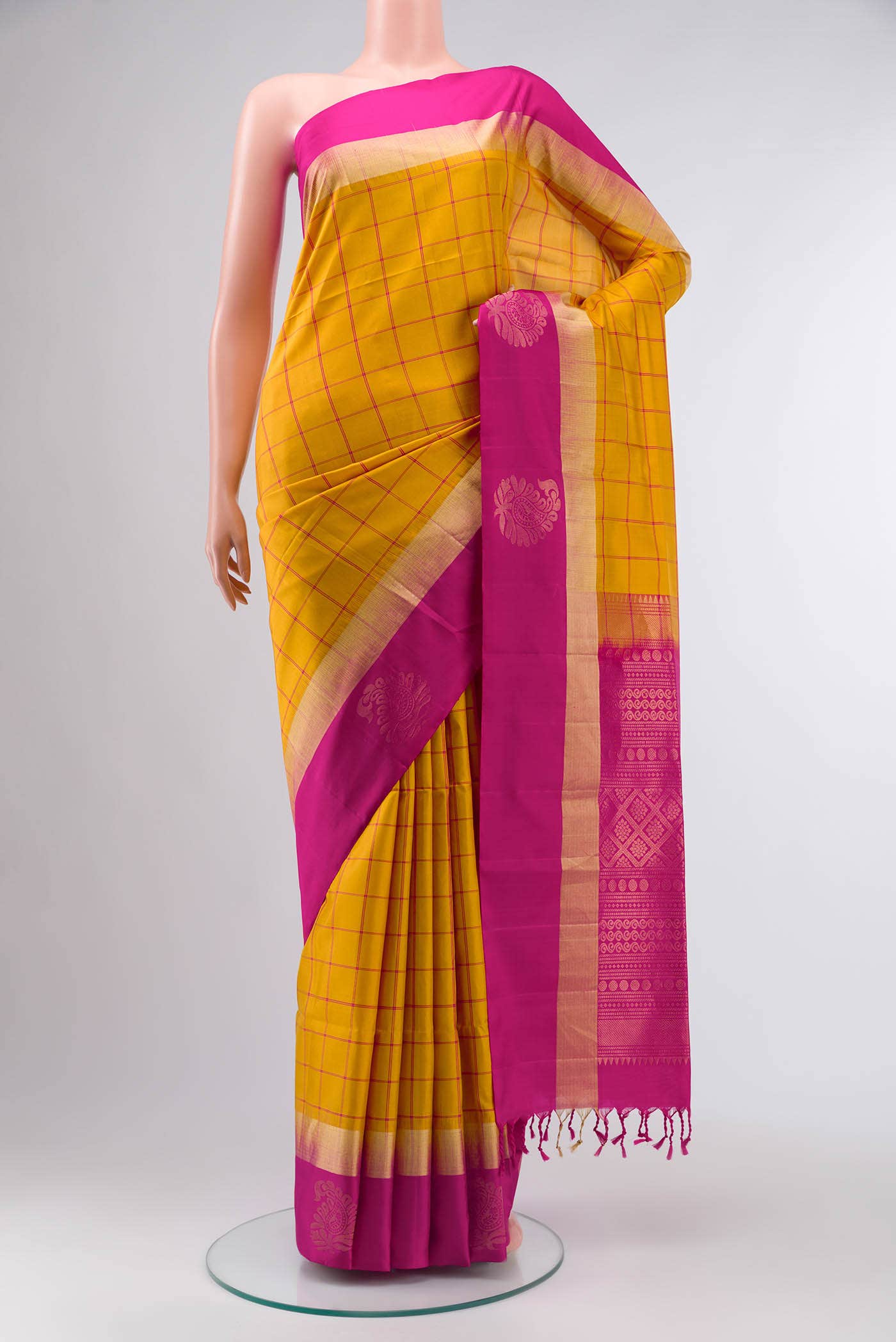 Mustard Soft Silk Saree
