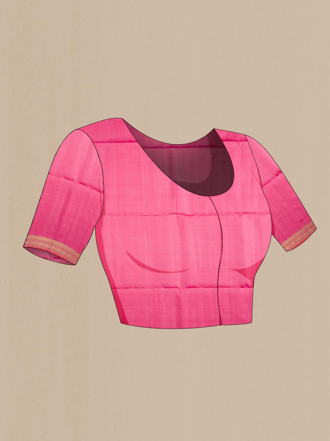 Rose pink Soft Silk Saree