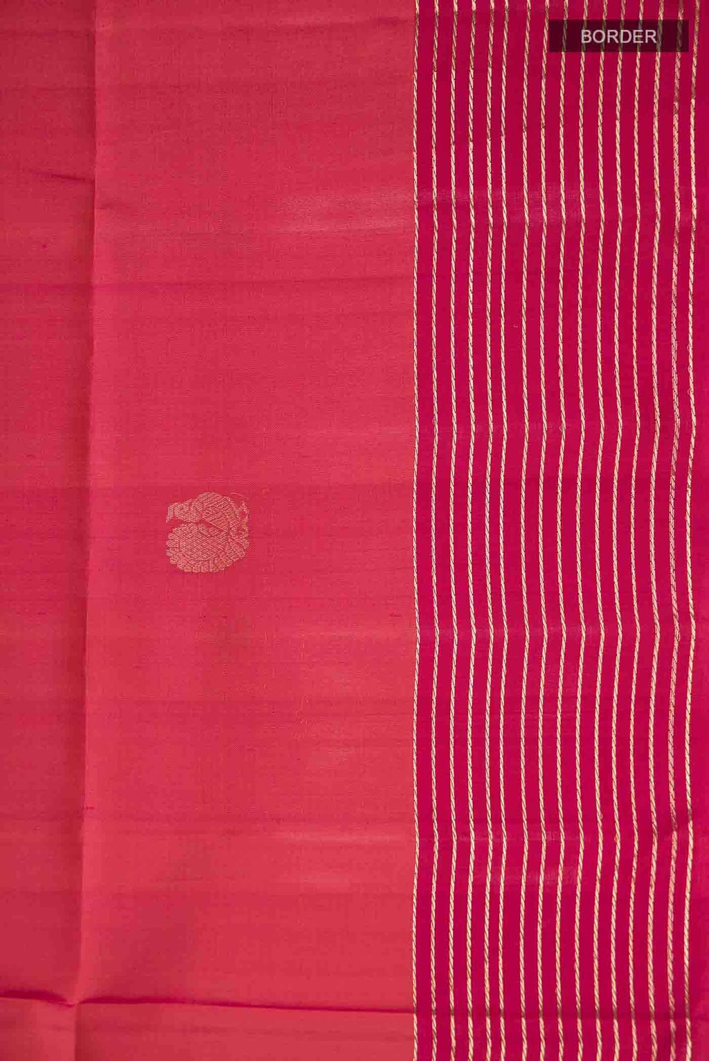 Pink with Orange Dual Tone Soft Silk Saree