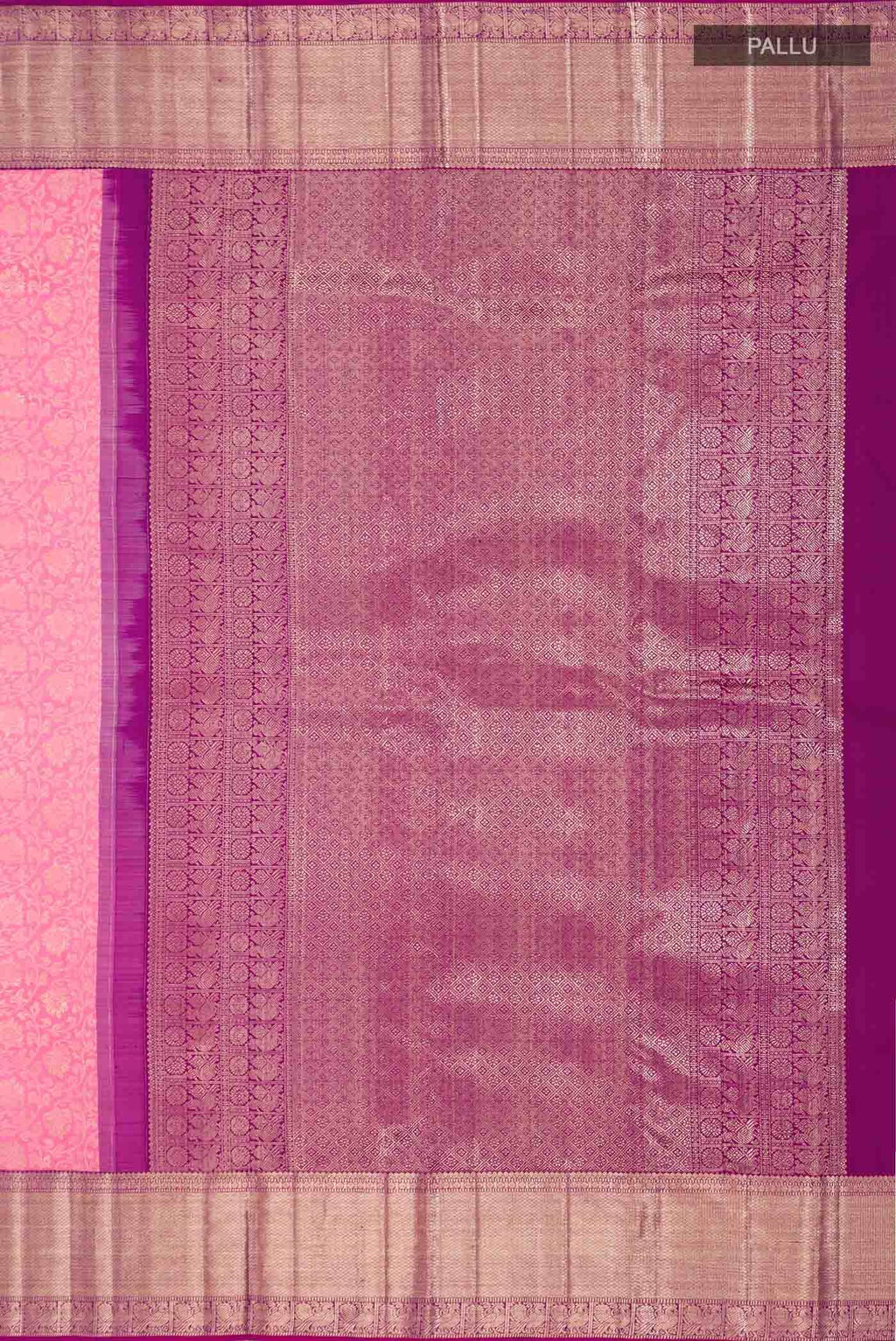 Pink Kanchipuram Silk Saree