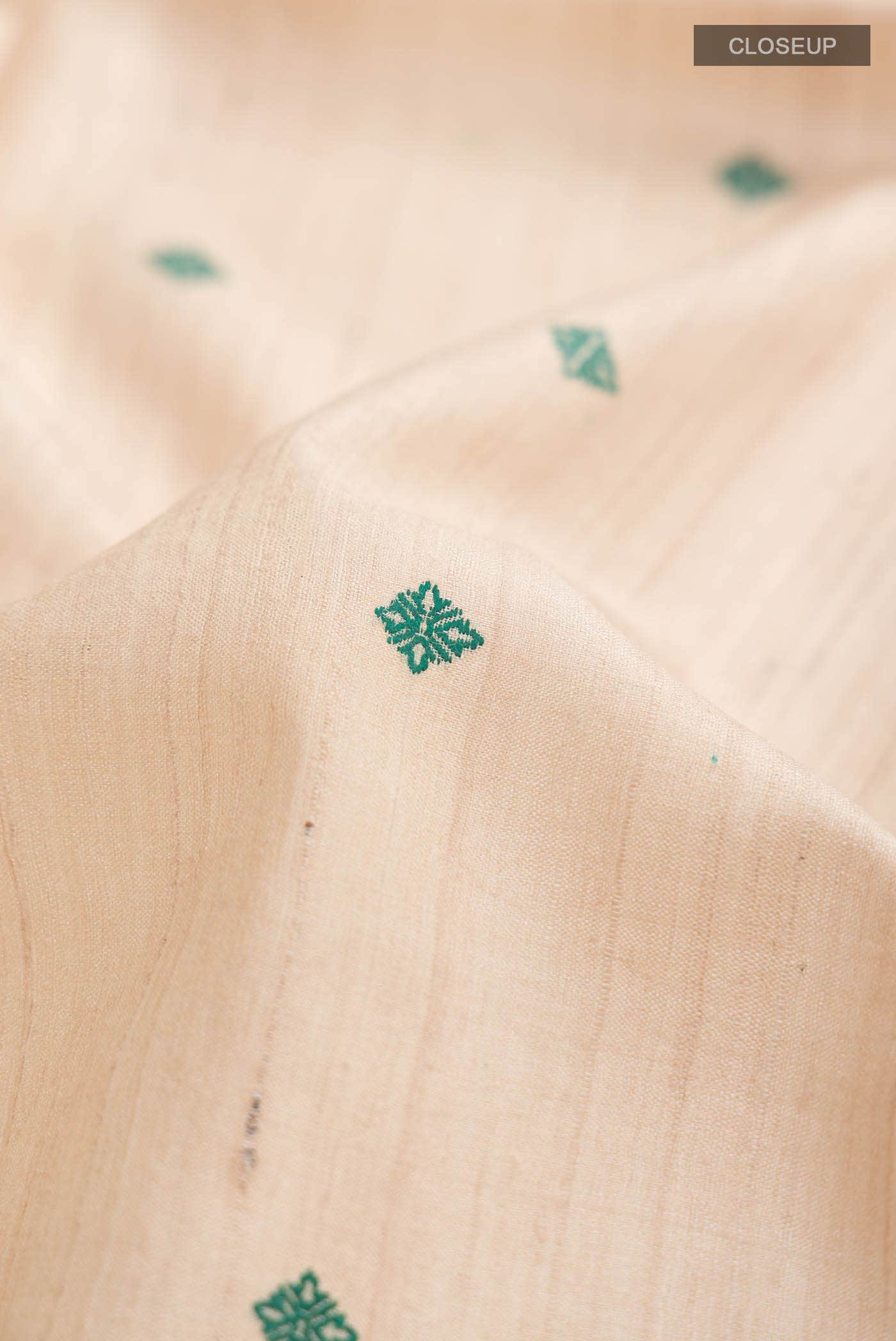 Beige Banarasi Tussar Silk Saree