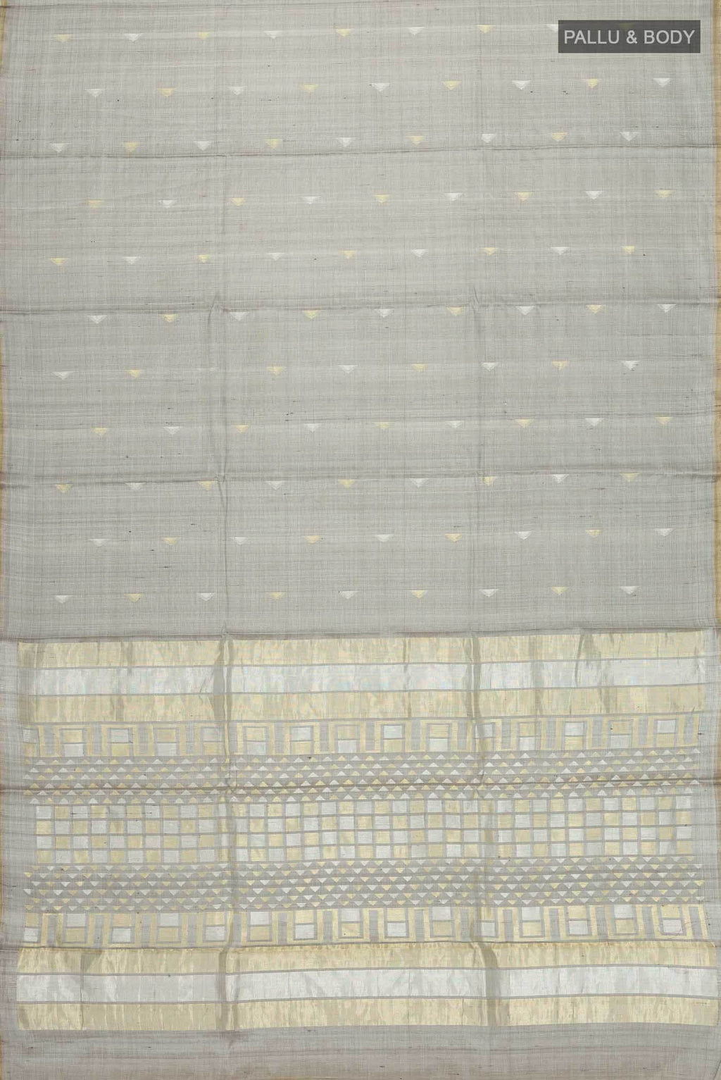 Grey MP Tussar Saree