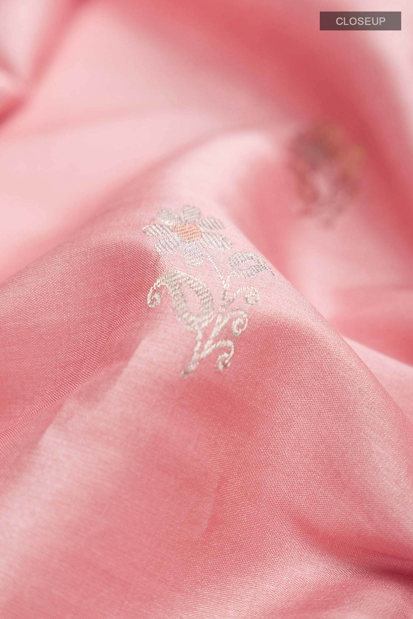Peach MP Tussar Saree