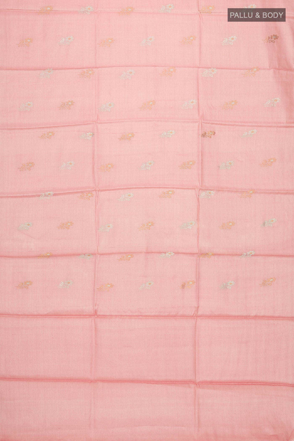 Peach MP Tussar Saree