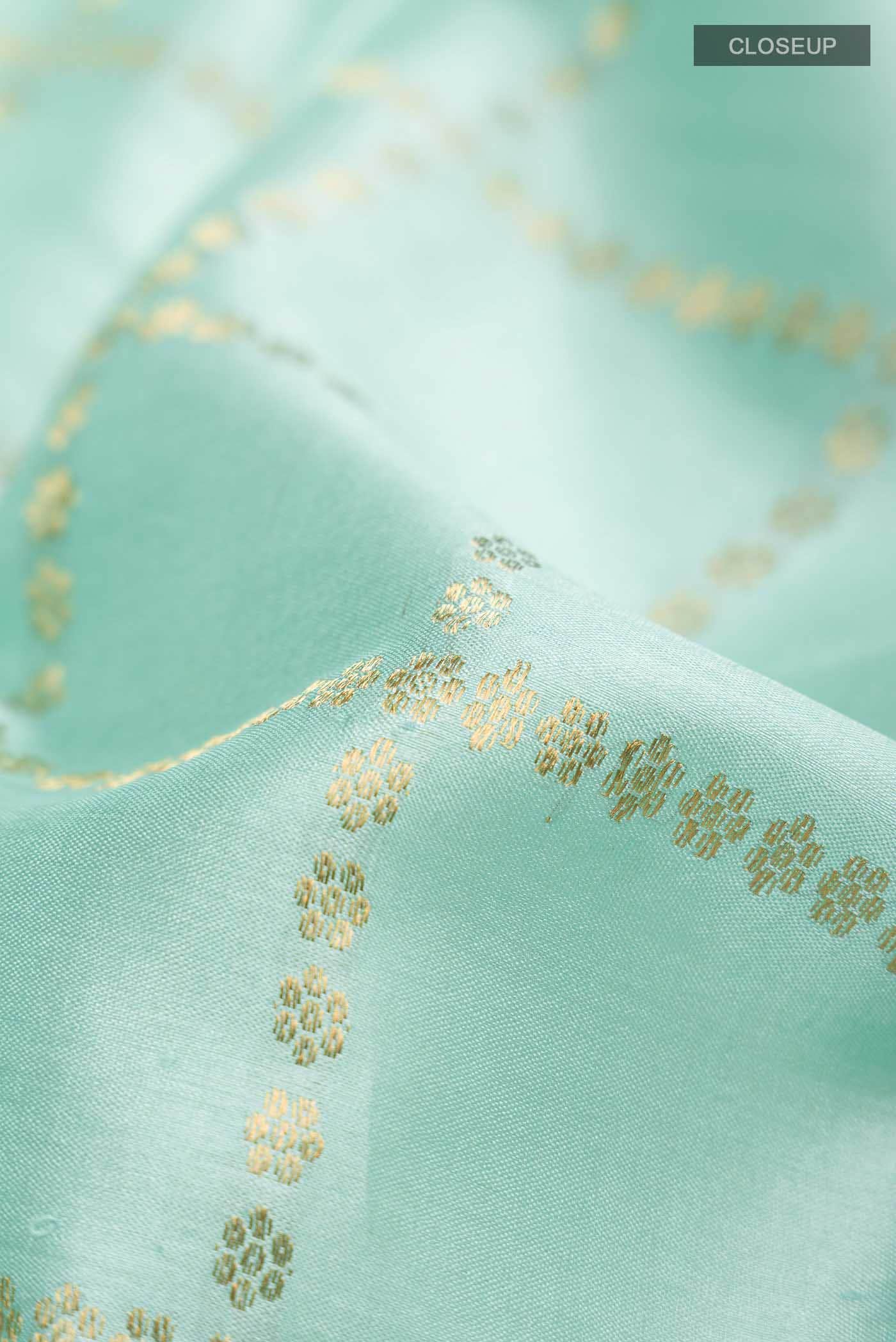 Sea Green MP Tussar Saree