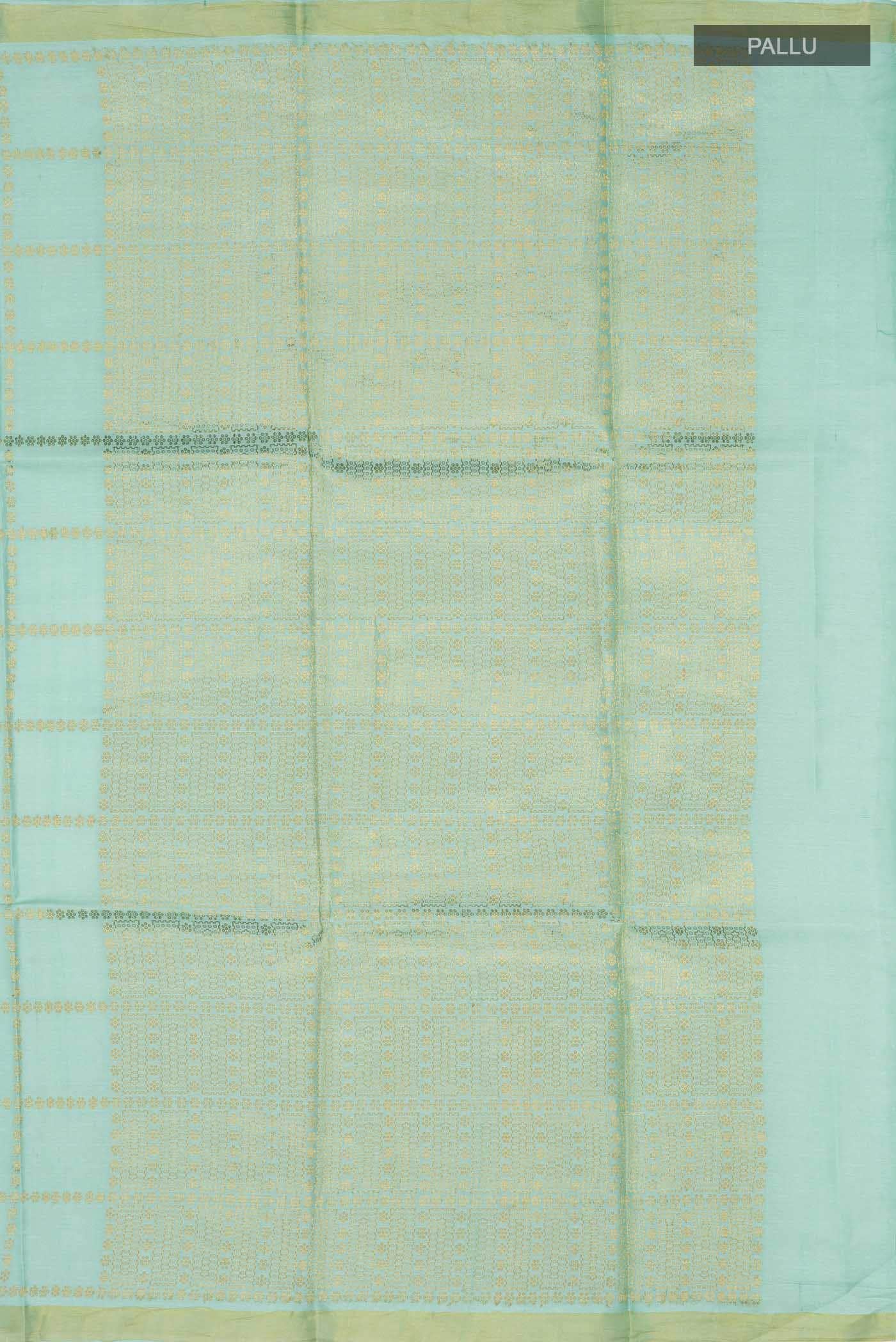 Sea Green MP Tussar Saree