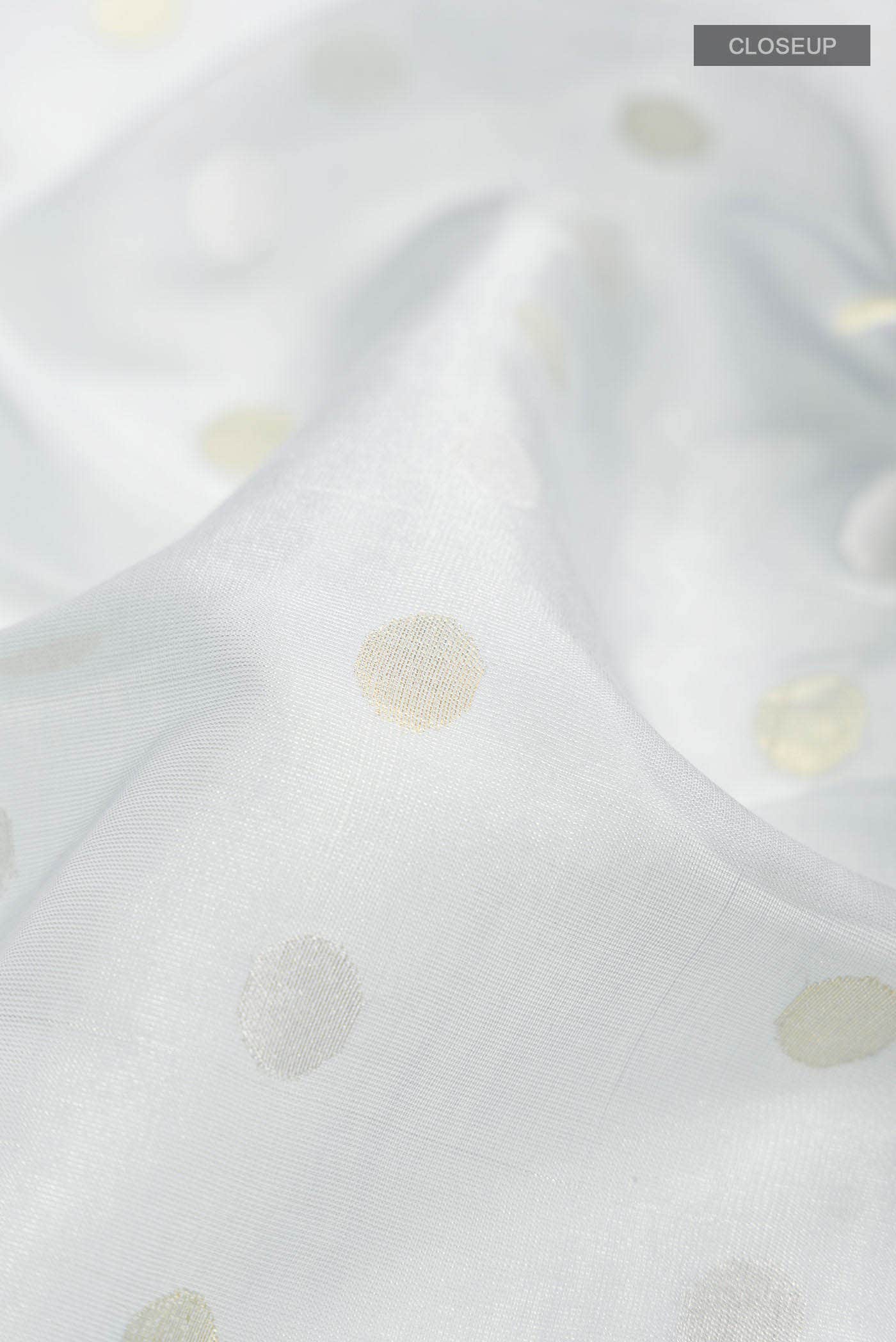 Light Blue Chanderi Tissue Silk Saree