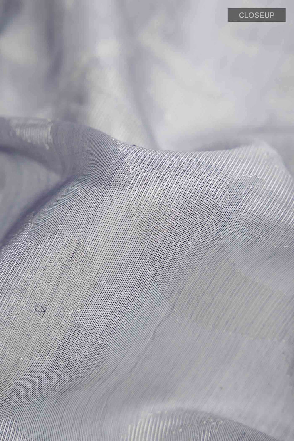 Blue Tussar Silk Saree