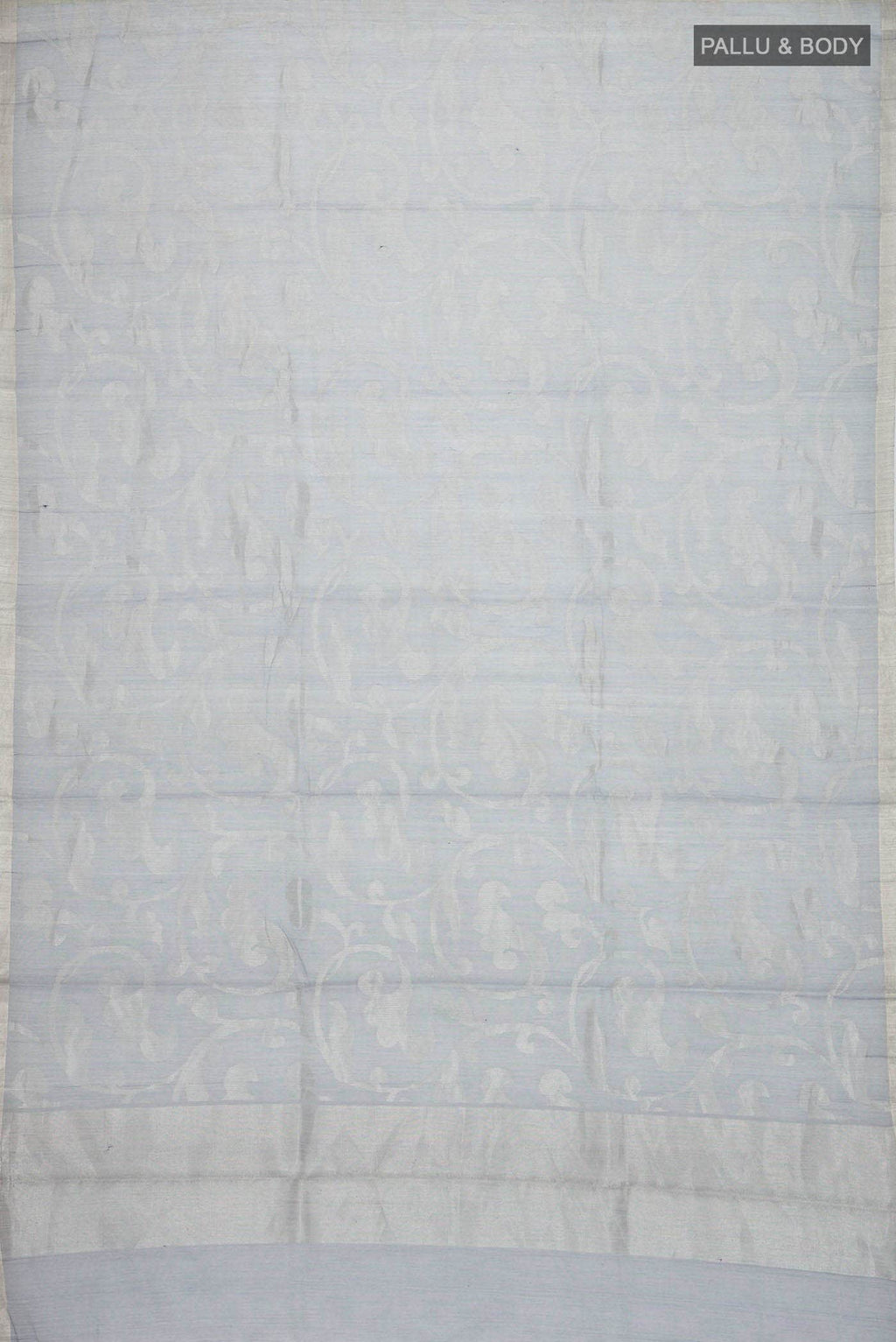 Blue Tussar Silk Saree