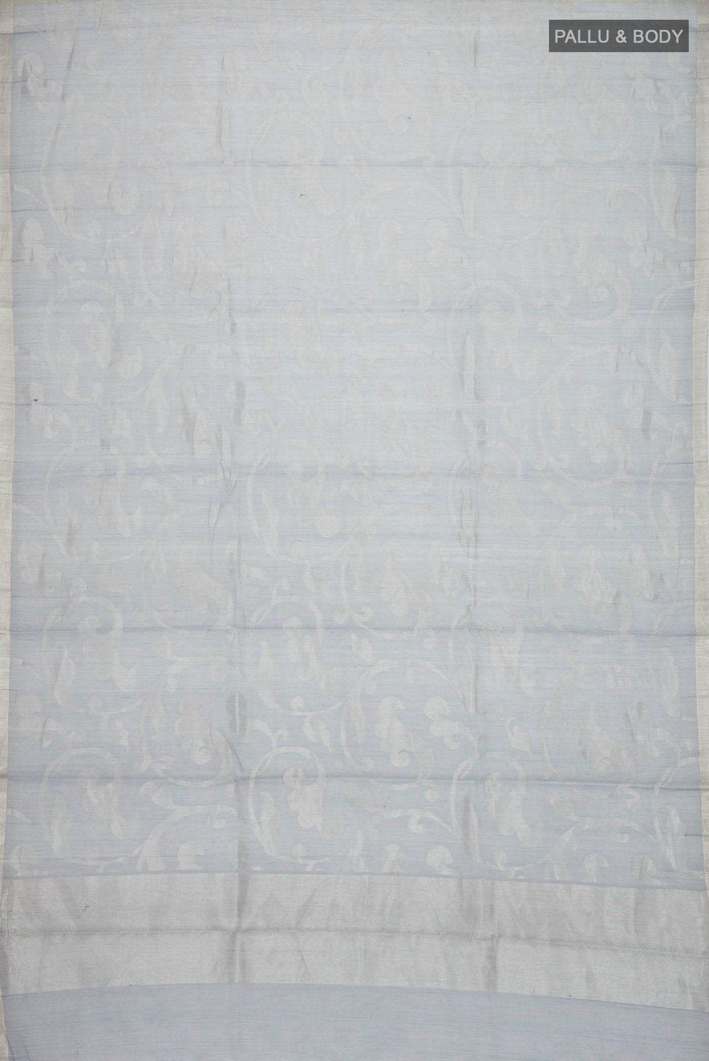 Blue Tussar Silk Saree