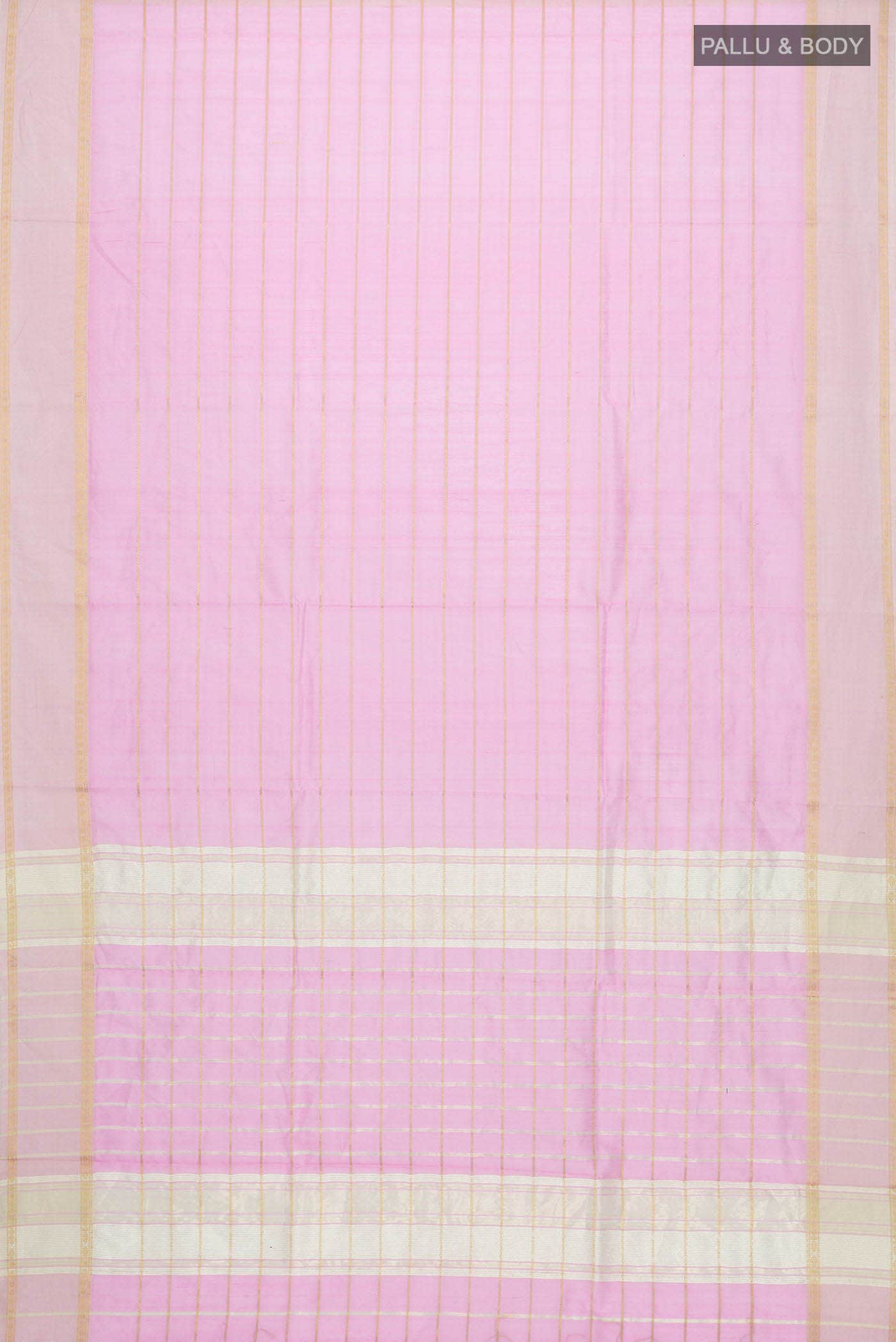 Rose pink Maheshwari Silk Cotton Saree