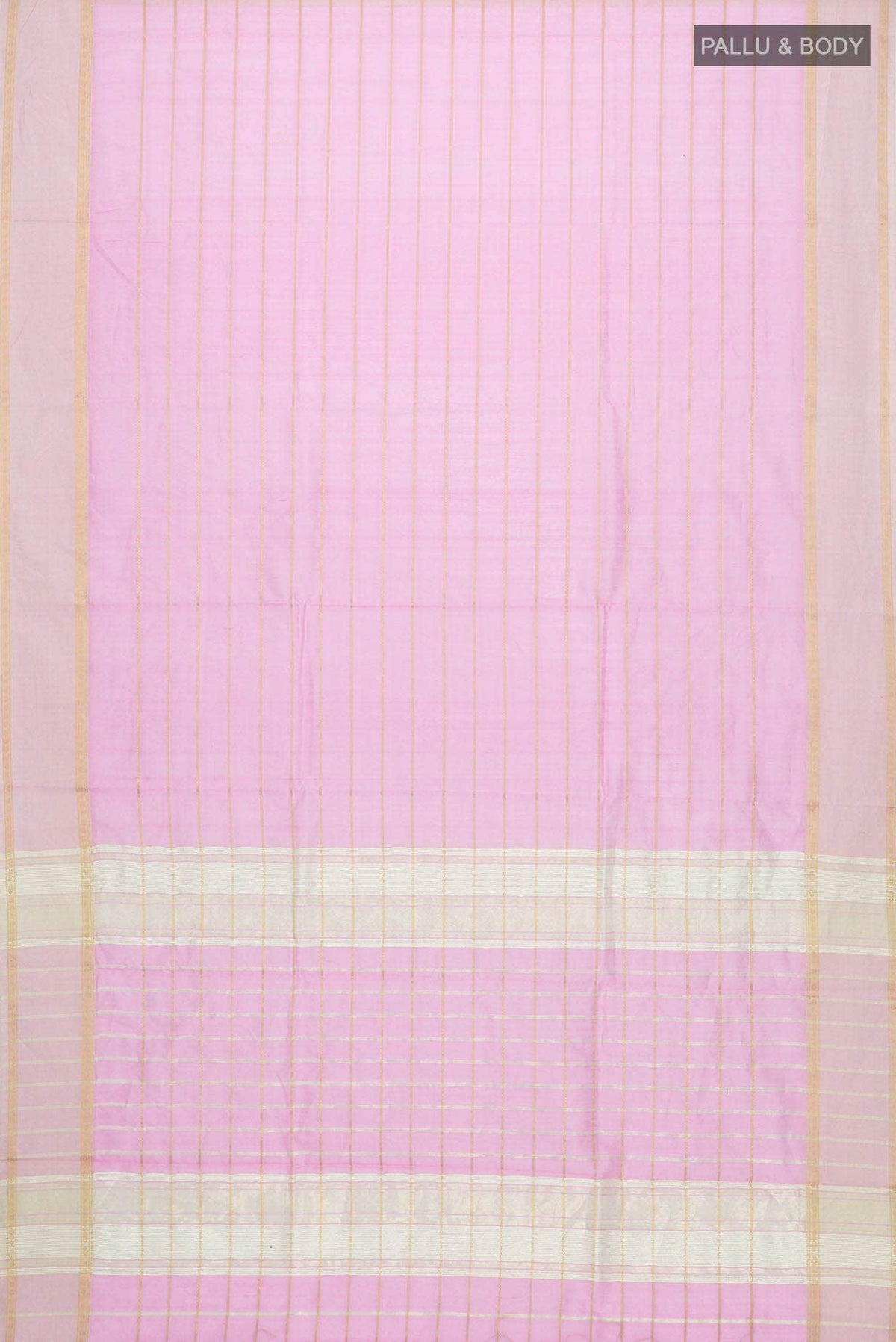 Rose pink Maheshwari Silk Cotton Saree