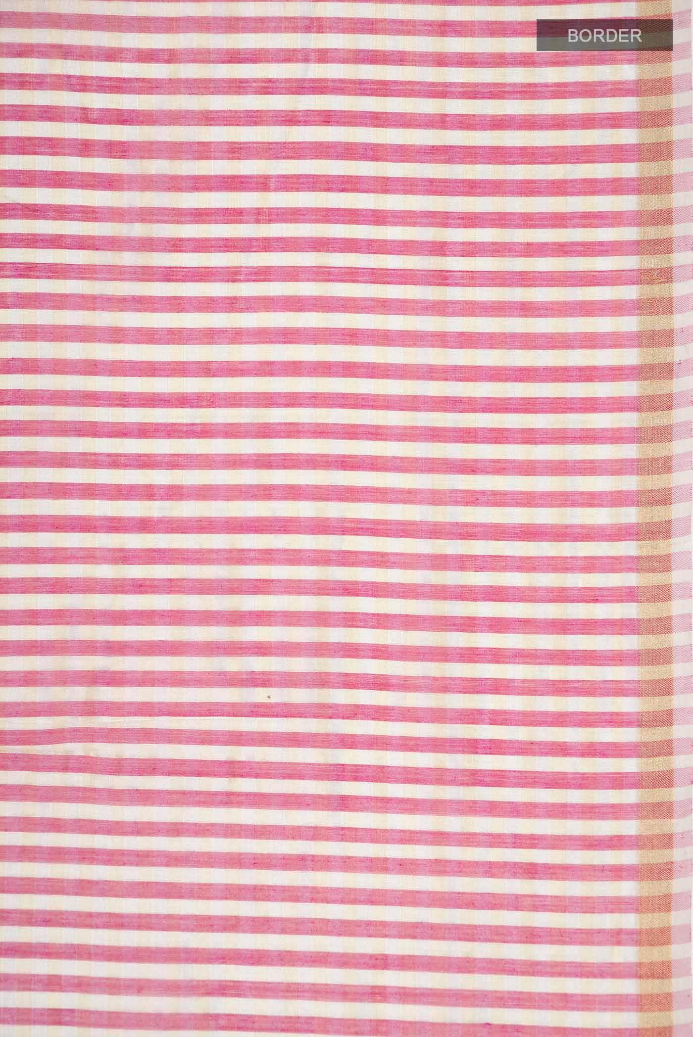 Pink Maheshwari Silk Cotton Saree