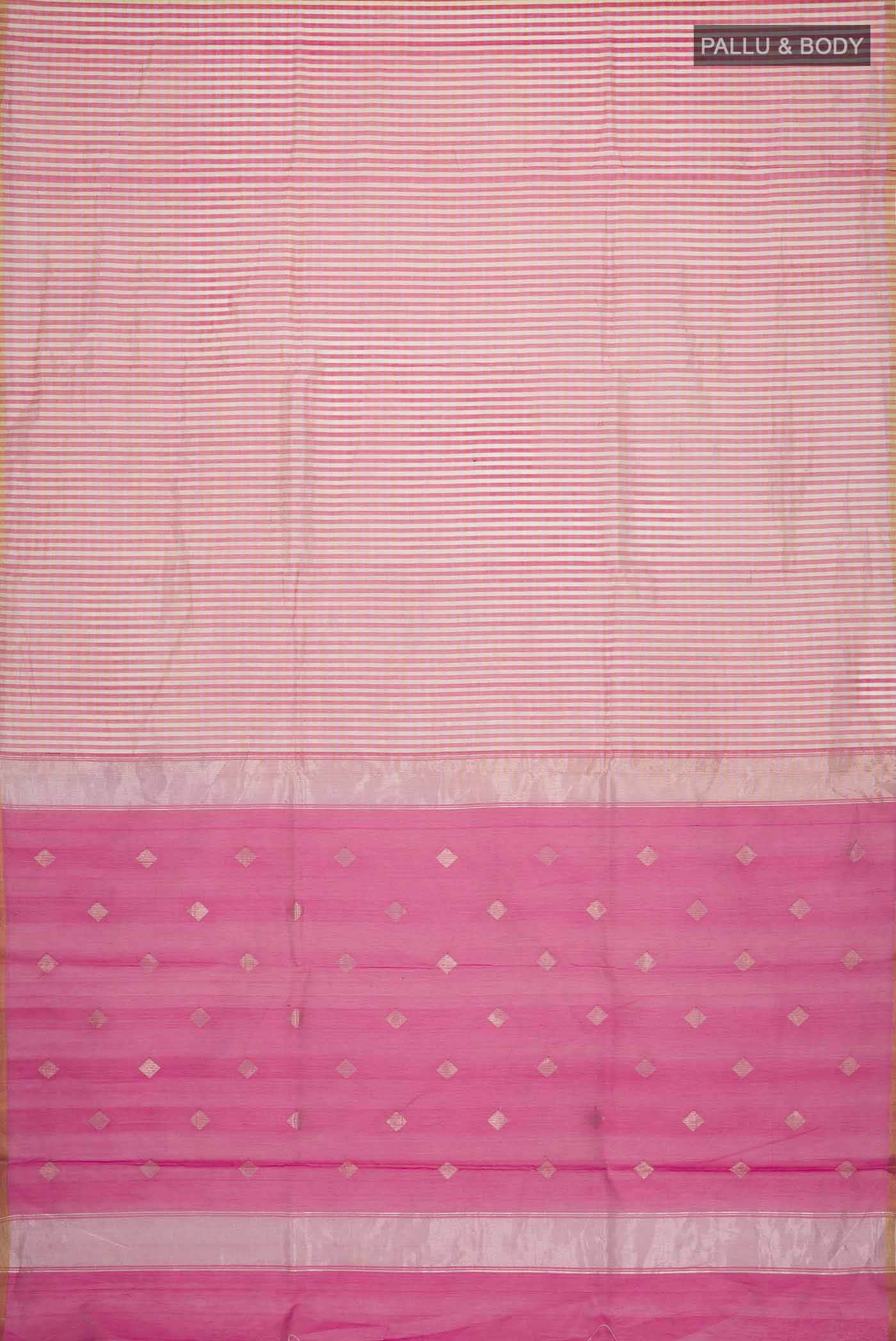 Pink Maheshwari Silk Cotton Saree
