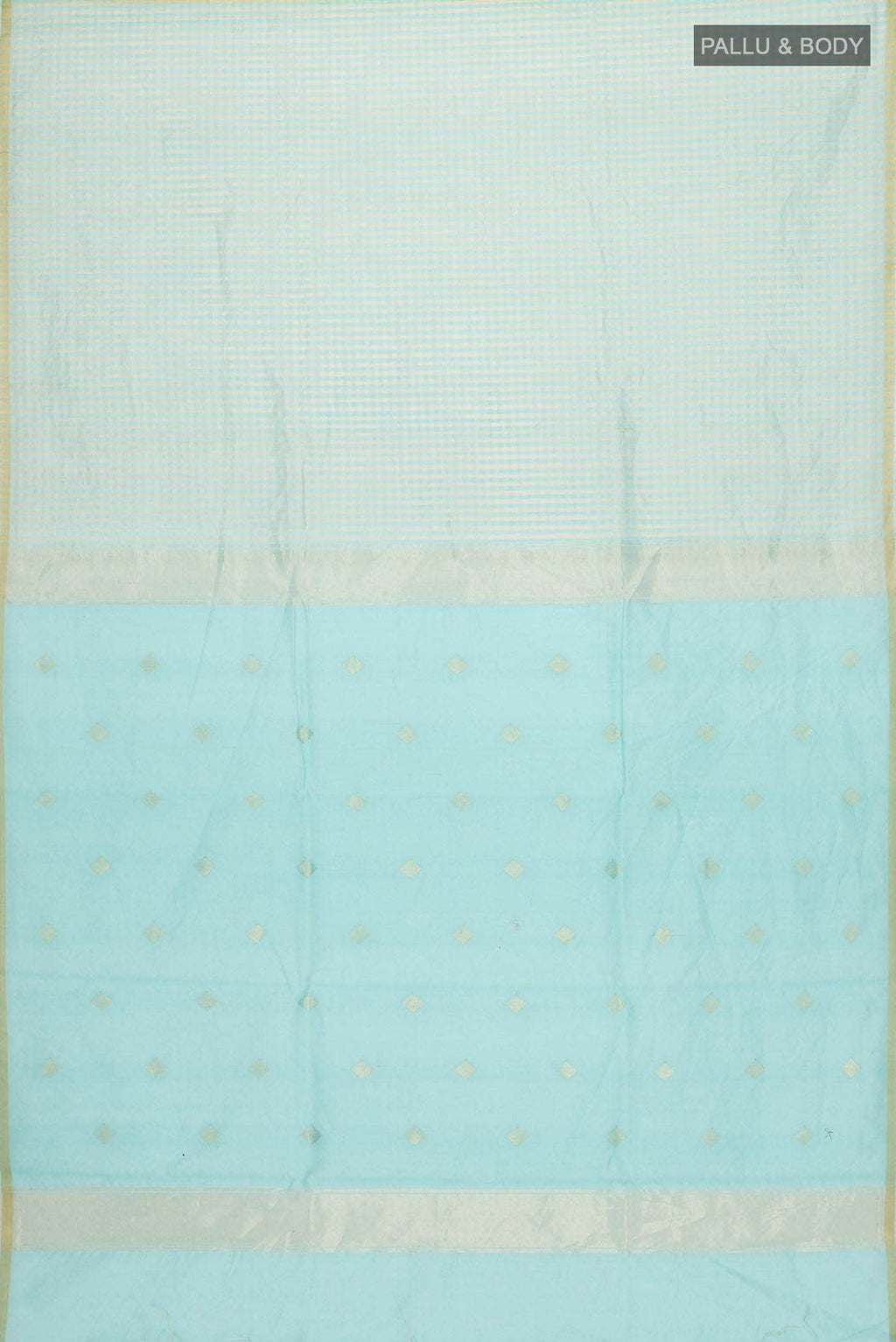 Sea Green Maheshwari Silk Cotton Saree