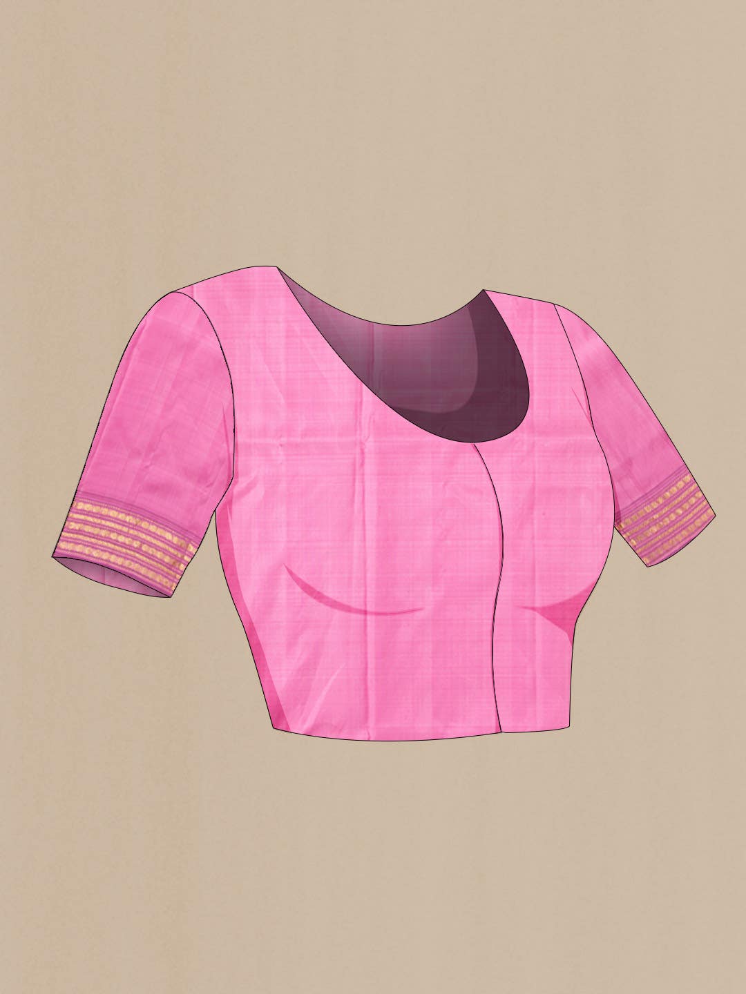 Pink Pochampally Silk Saree